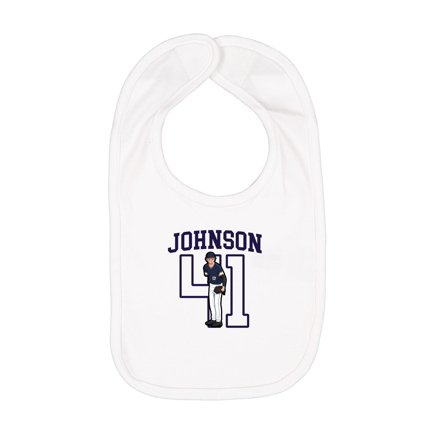 Infant Bib — Shirsey in White