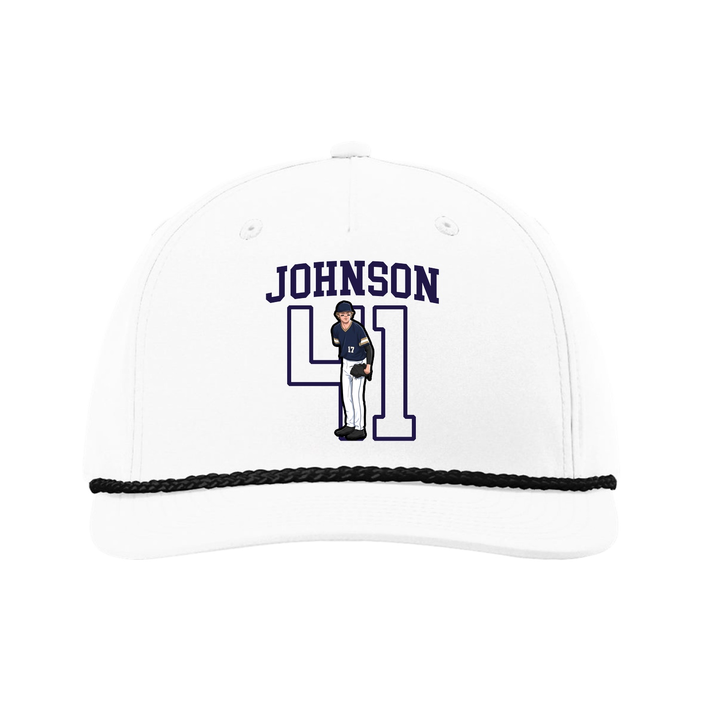 Five-Panel Classic Rope Cap — Shirsey in White