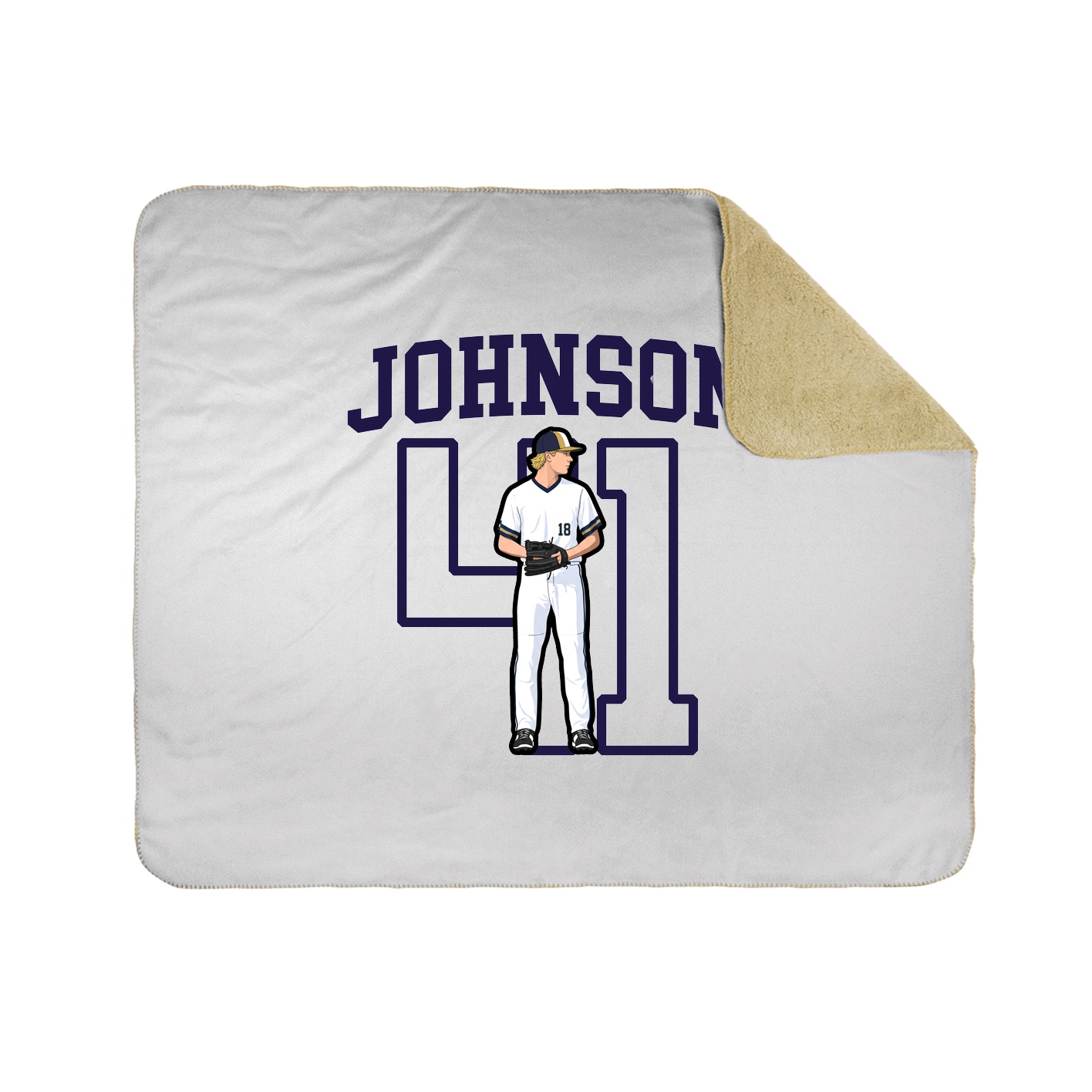 50x60 Sherpa Lined Throw Blanket