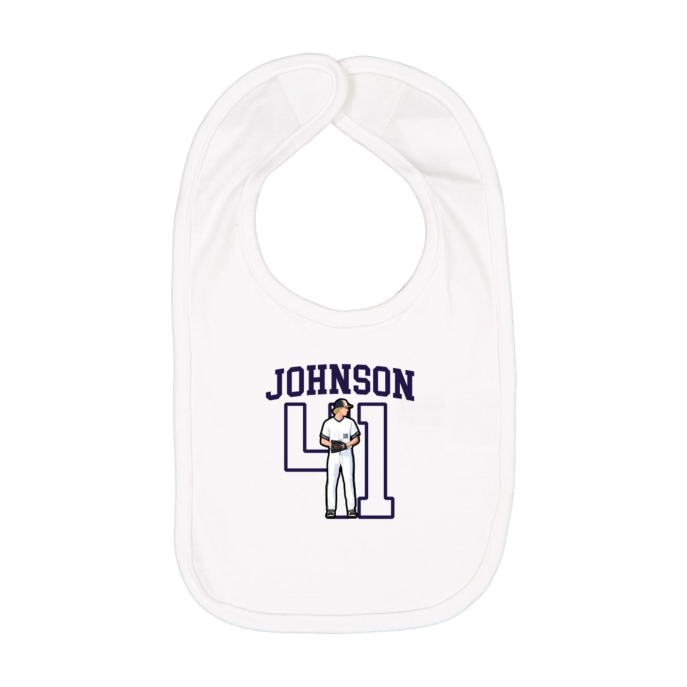 Infant Bib — Shirsey in White