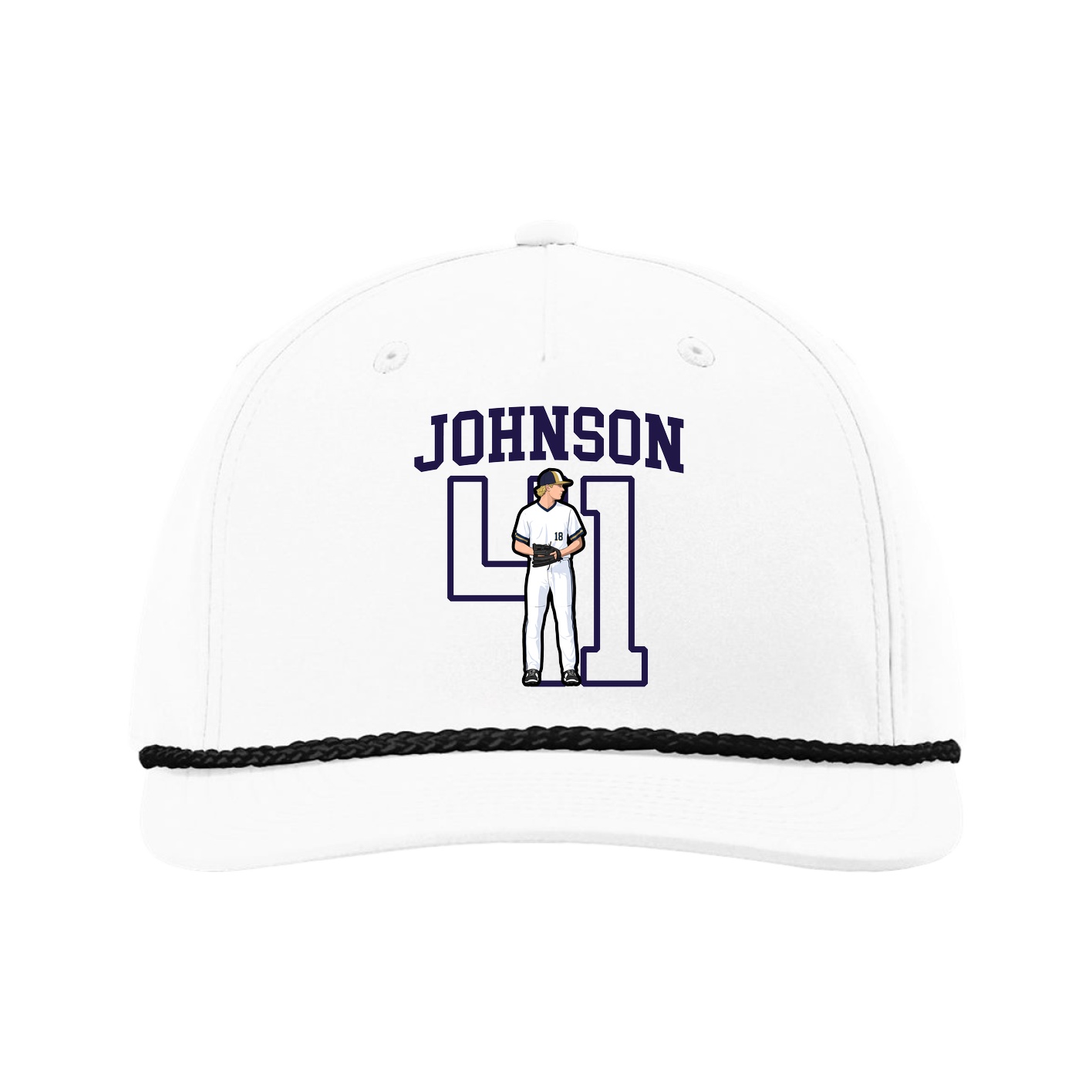 Five-Panel Classic Rope Cap — Shirsey in White