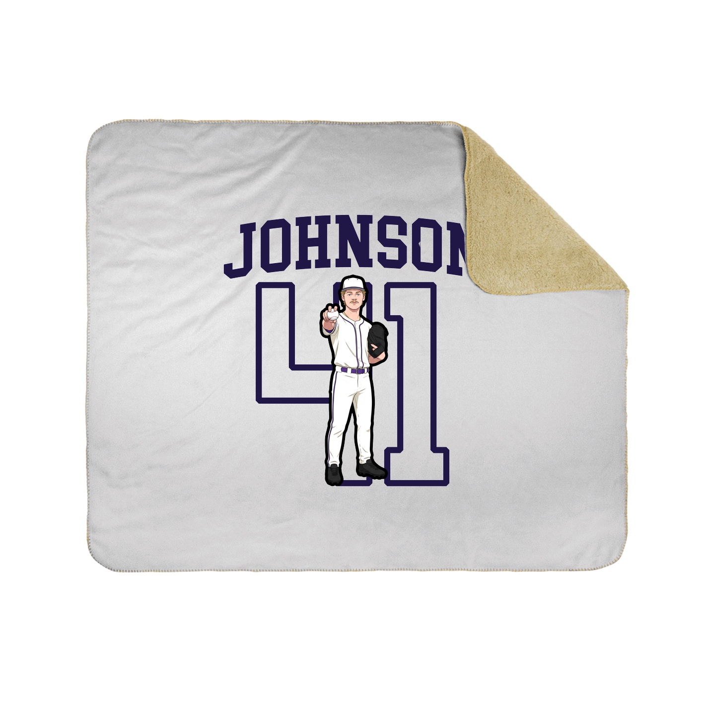 Throw Blanket — Shirsey in White