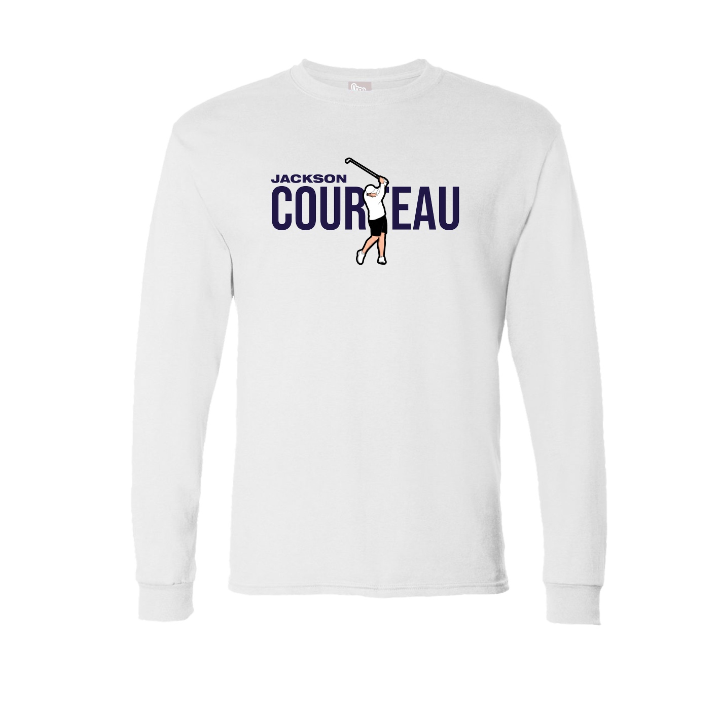Long Sleeve Tee — Player Name in White