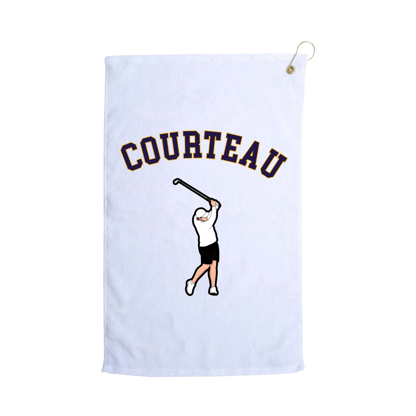 Golf Towel — Shirsey Arch in White