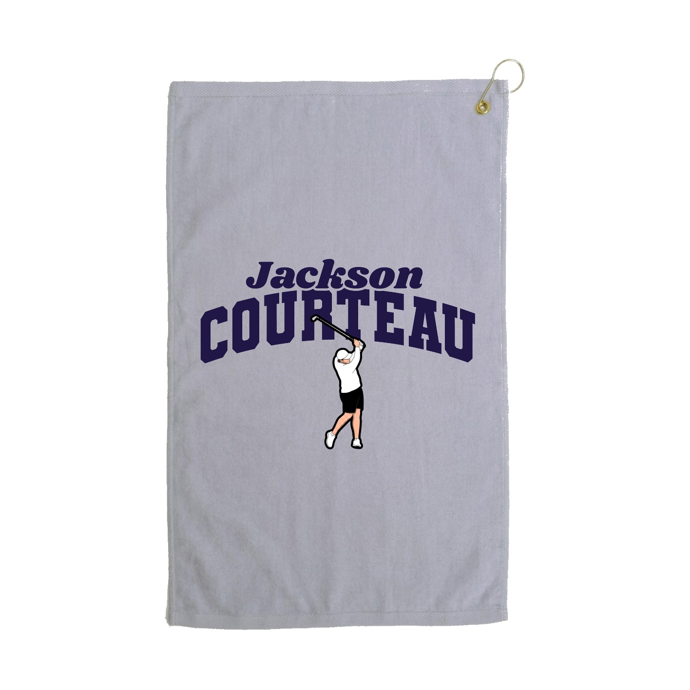 Golf Towel — Signature Arch in Grey