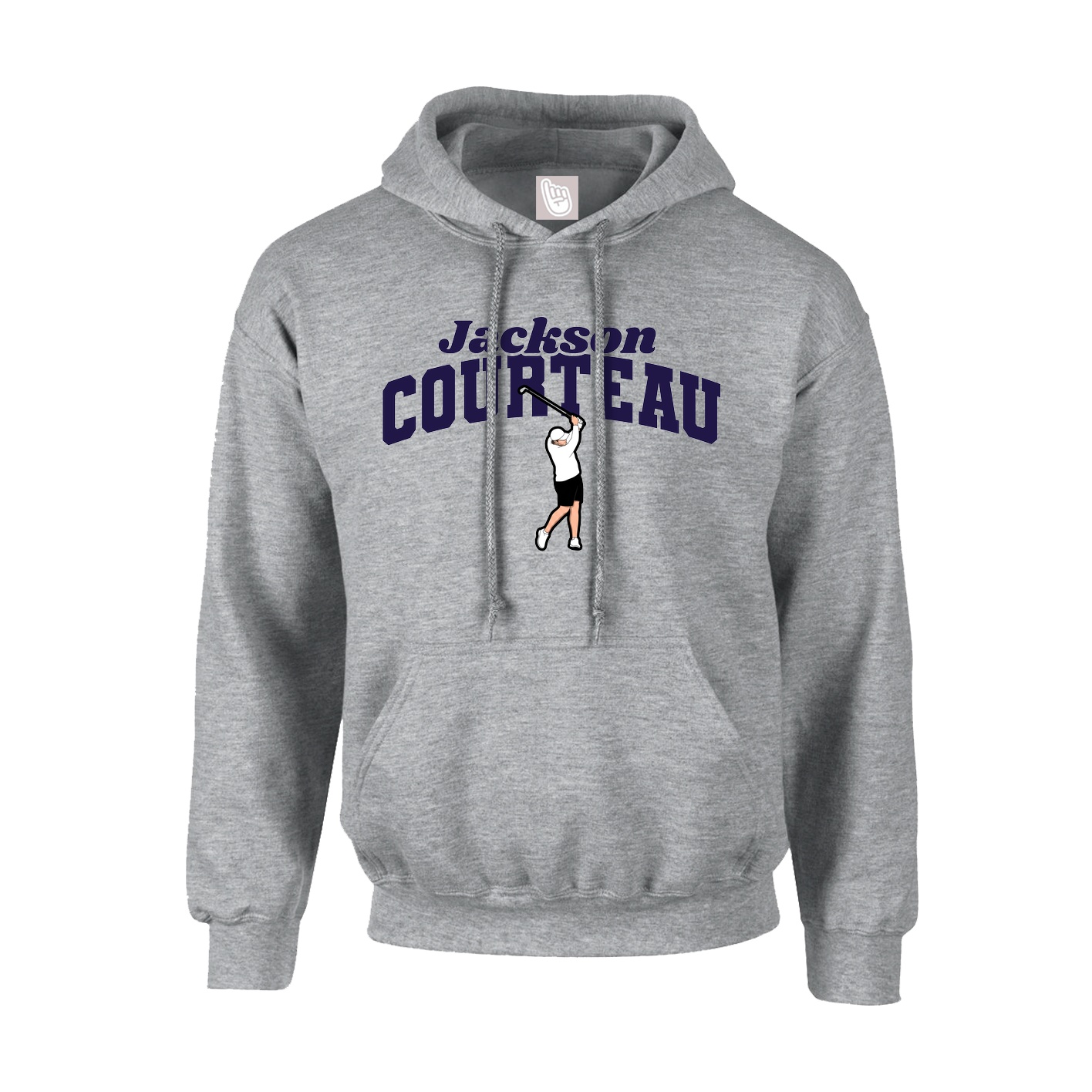 Youth Hoodie — Signature Arch in Grey