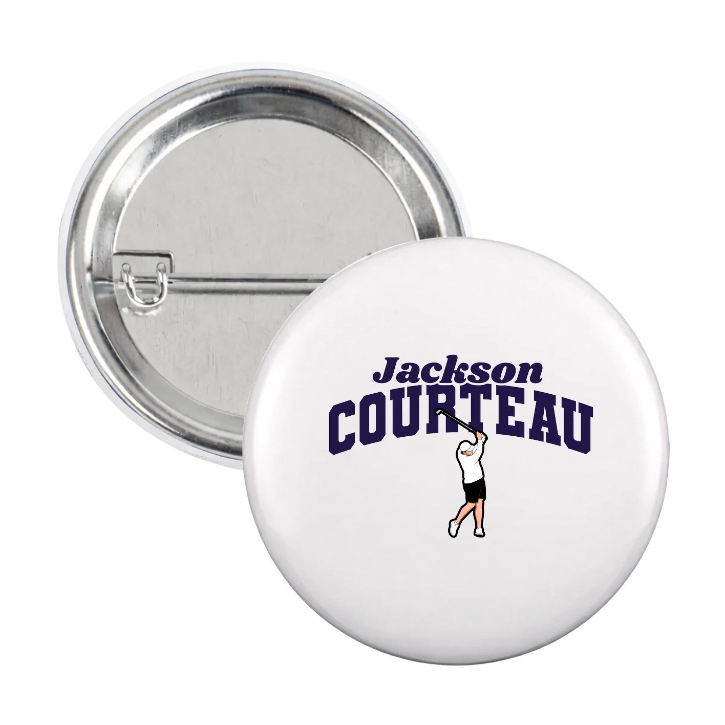 Game Day Button — Signature Arch in White