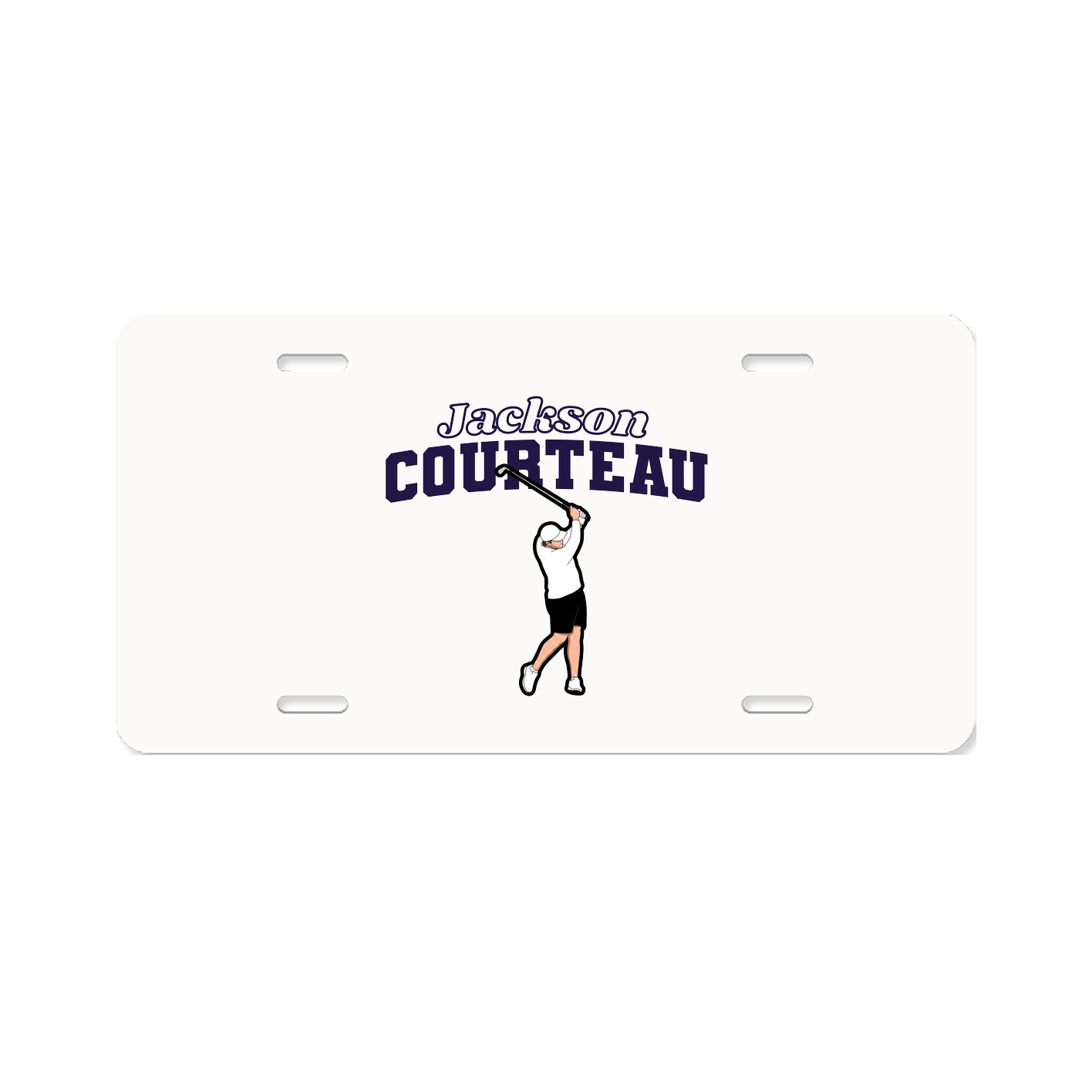 License Plate — Name Arch in Classic