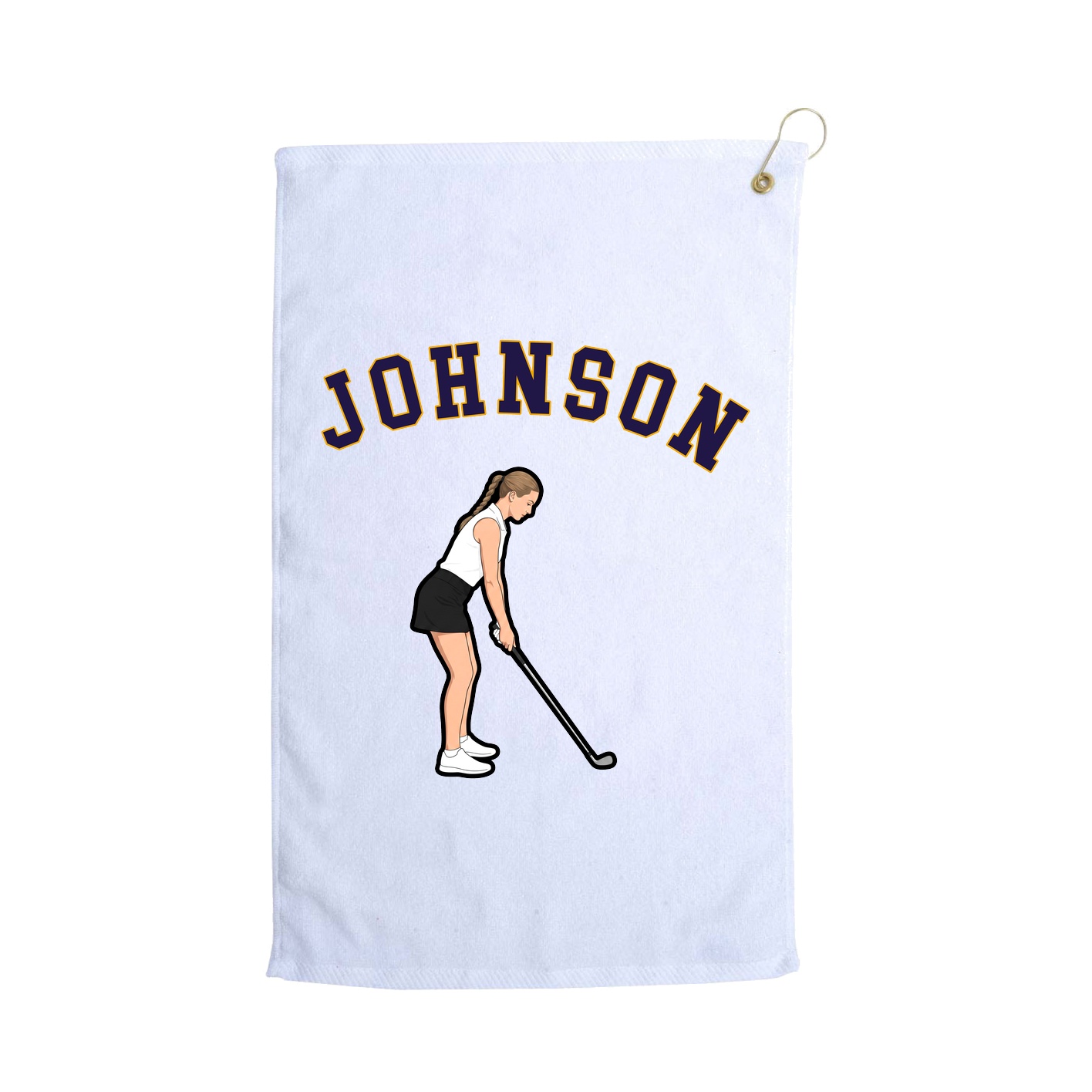 Golf Towel — Shirsey Arch in White