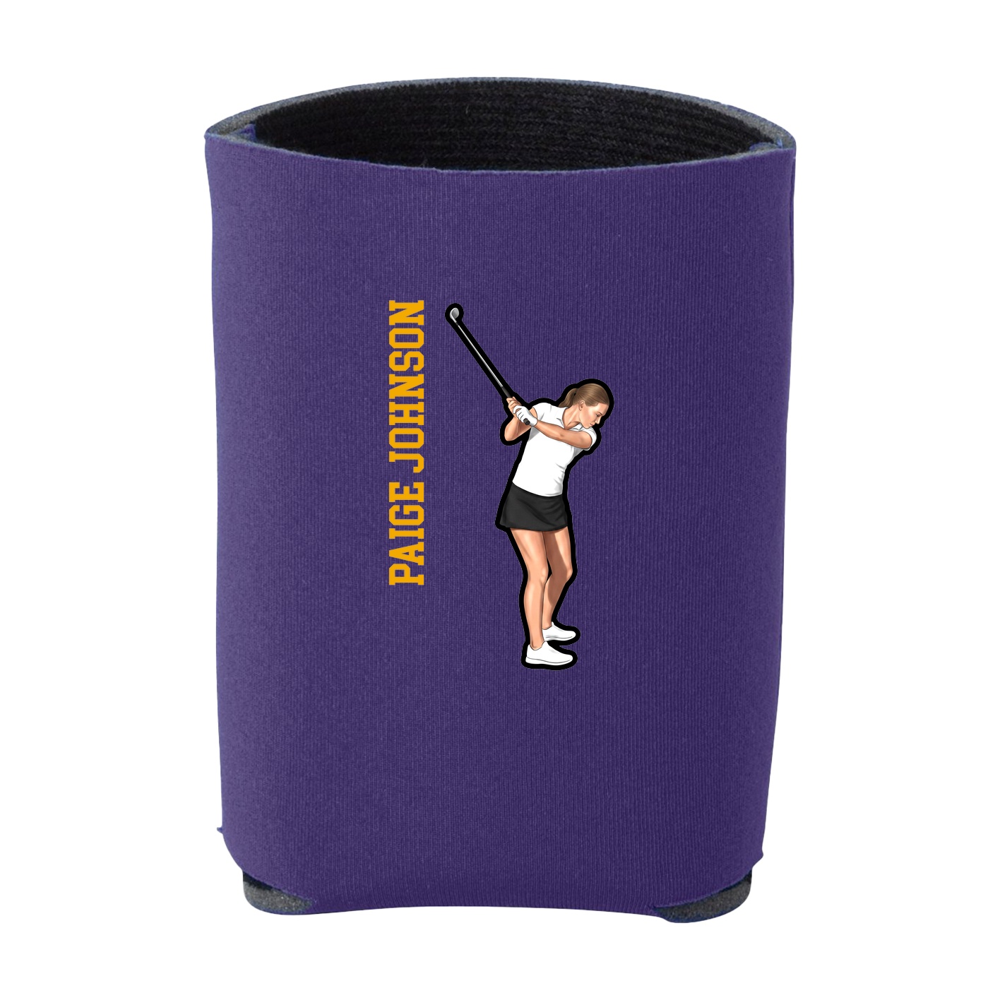 Can Holder — Name Vertical in Purple