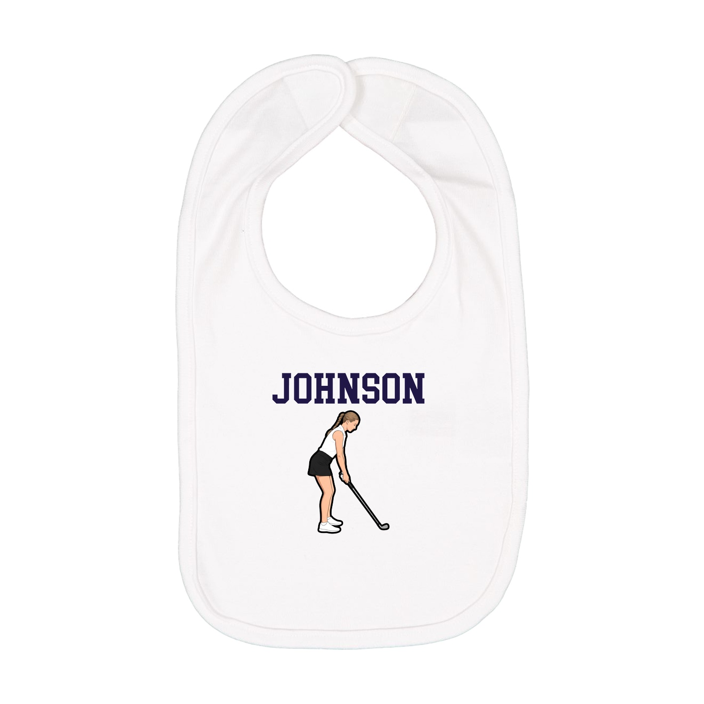 Infant Bib — Shirsey in White