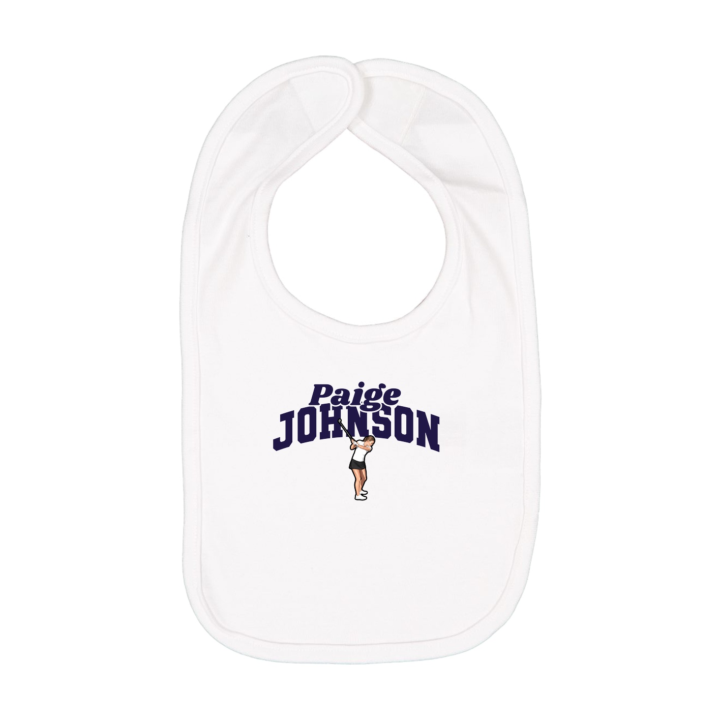 Infant Bib — Signature Arch in White