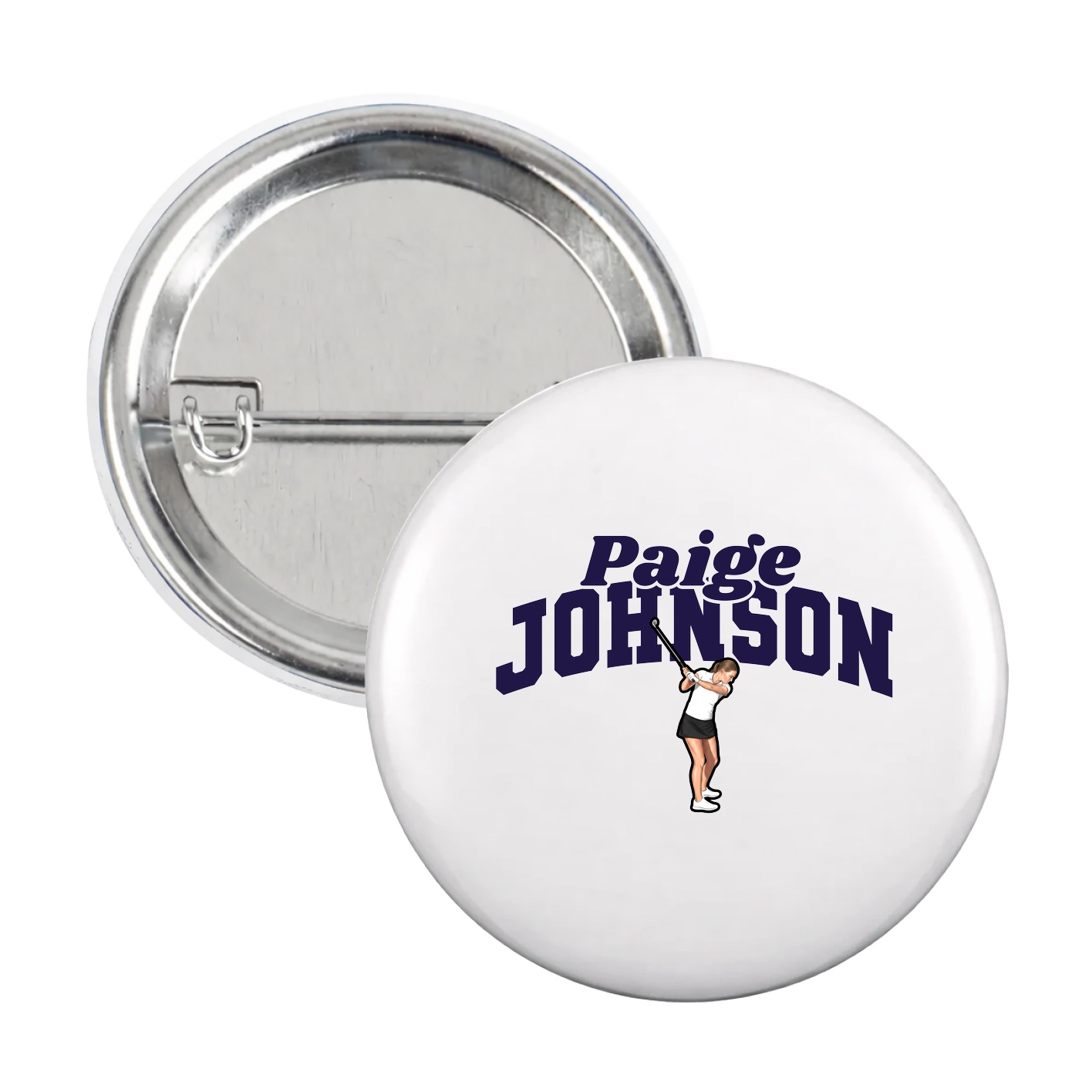 Game Day Button — Signature Arch in White