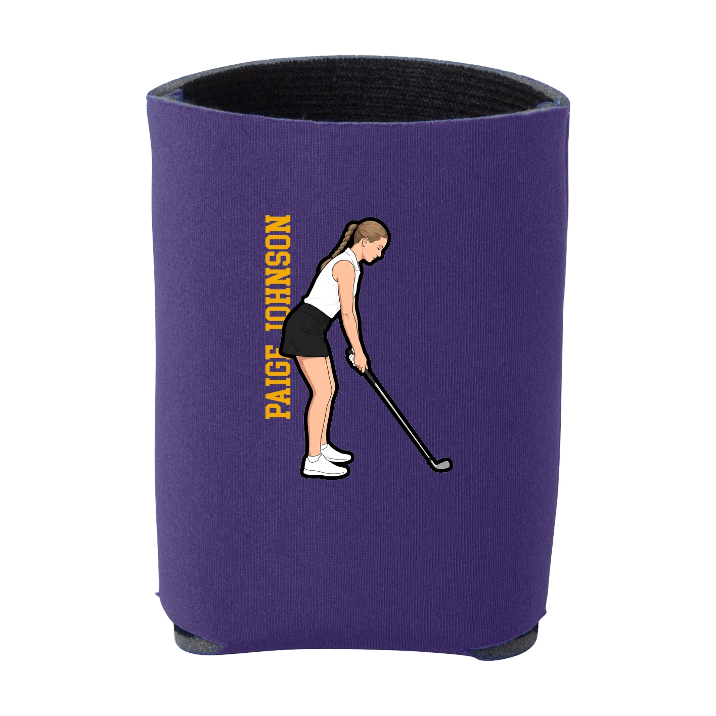 Can Holder — Name Vertical in Purple