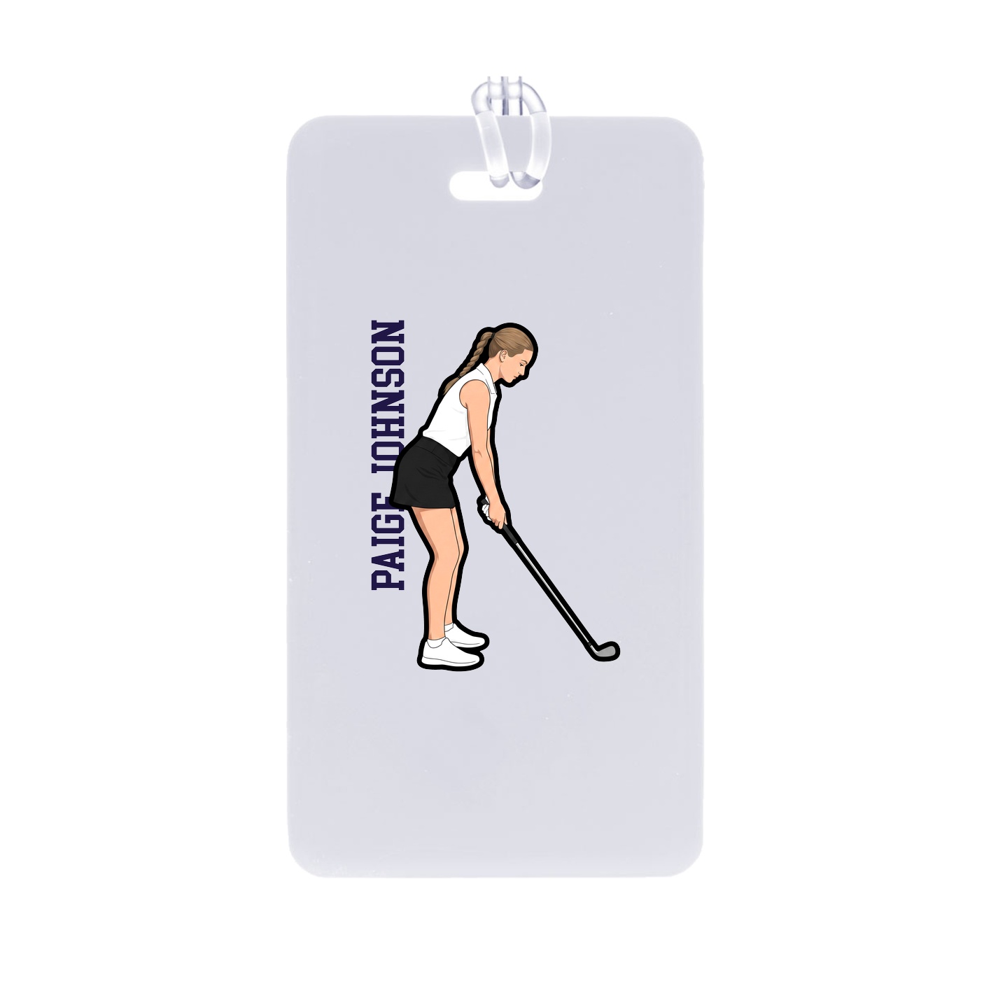 Bag Tag — Name Vertical in Classic