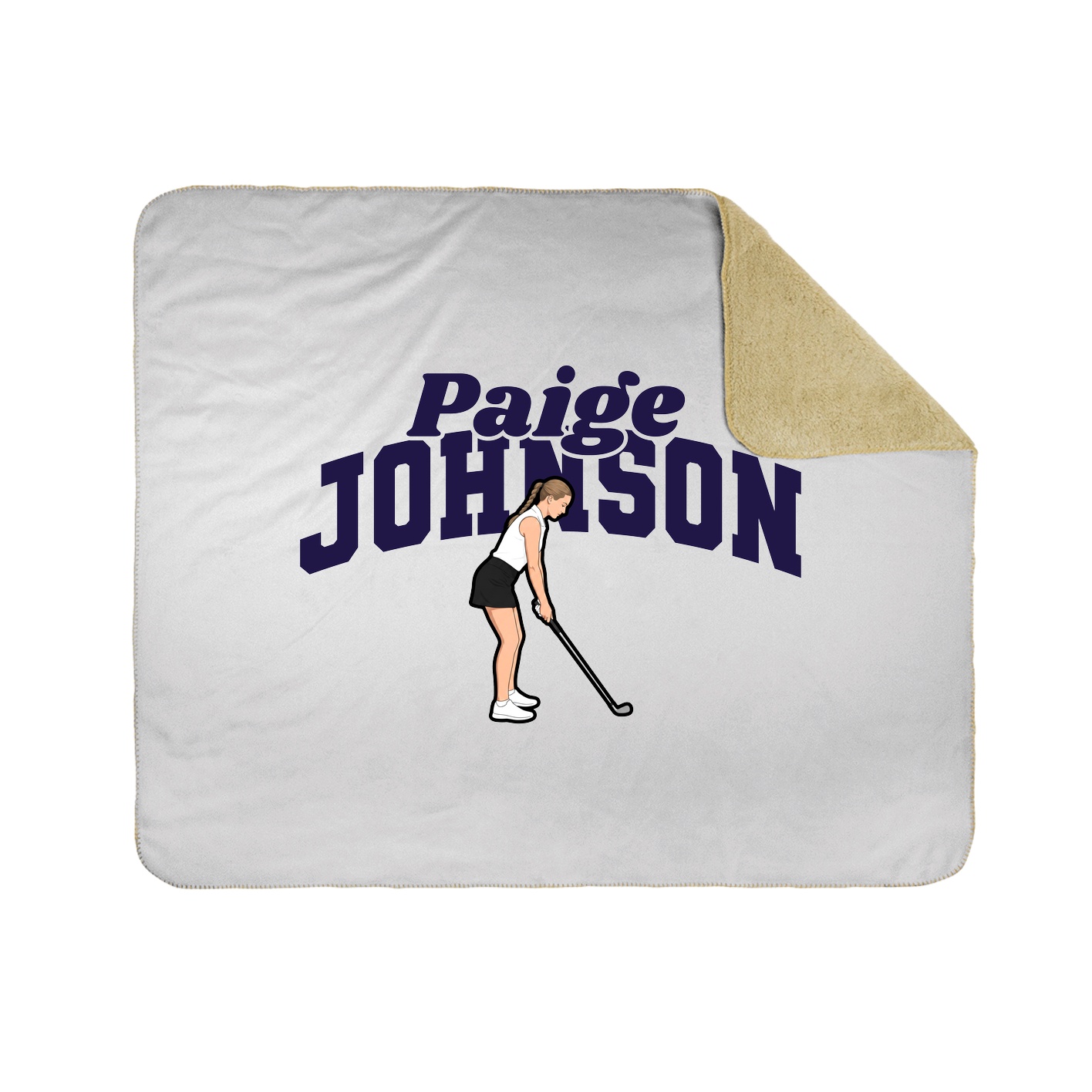 Throw Blanket — Signature Arch in White