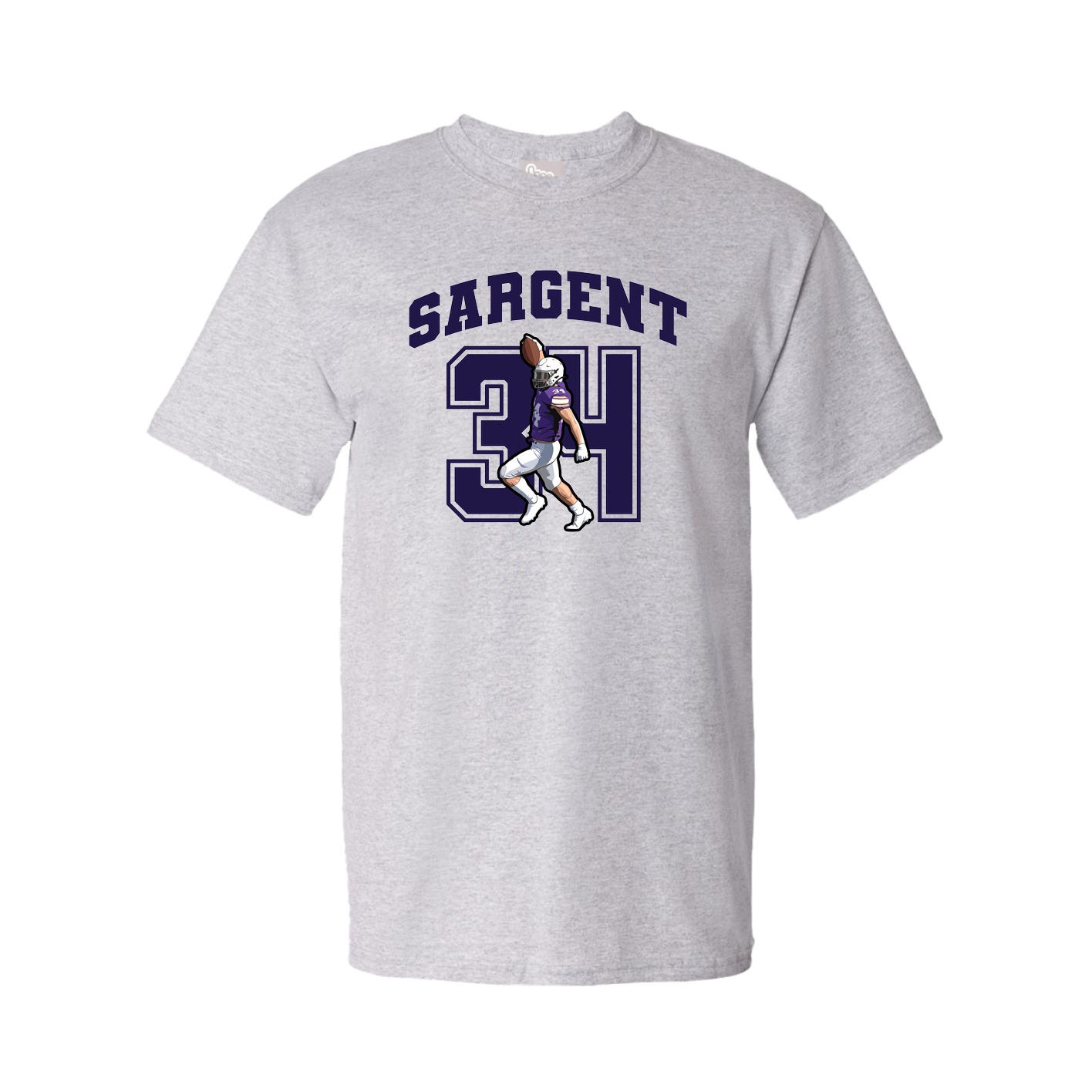 Youth Tee — Number in Grey