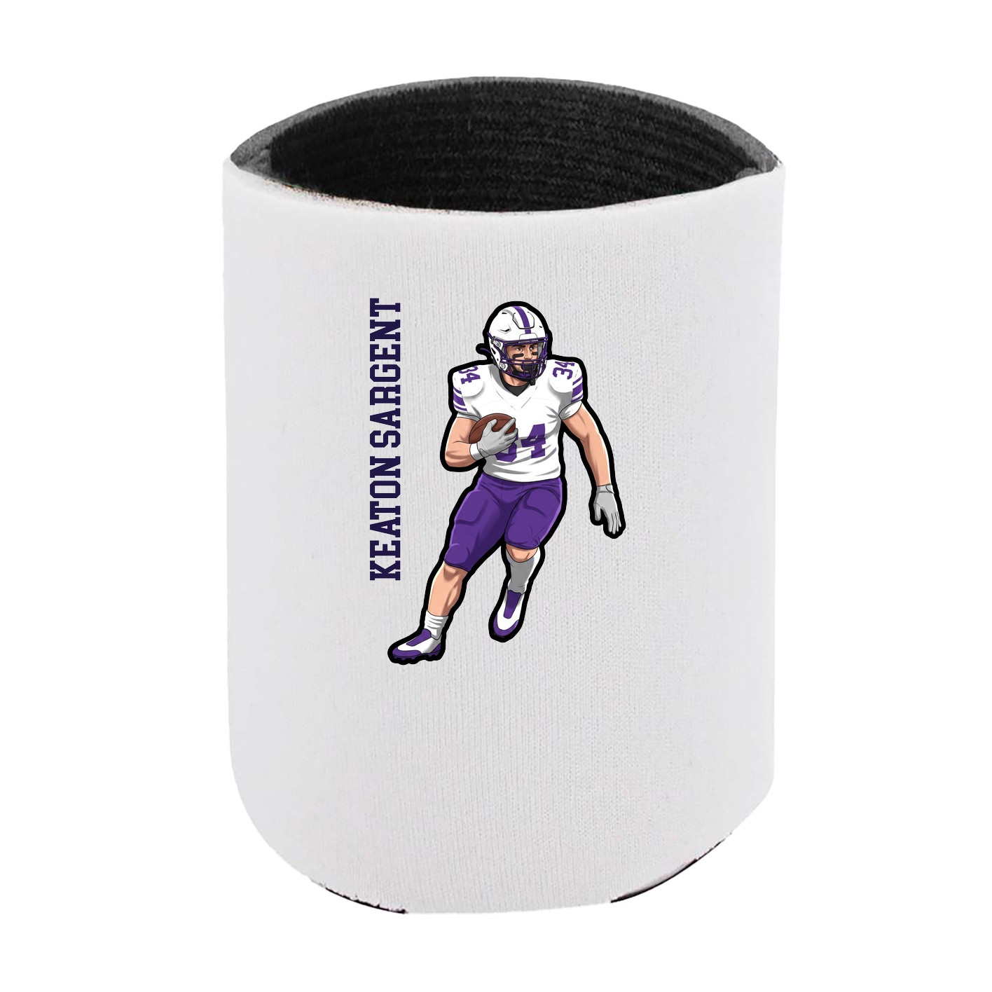 Can Holder — Name Vertical in White