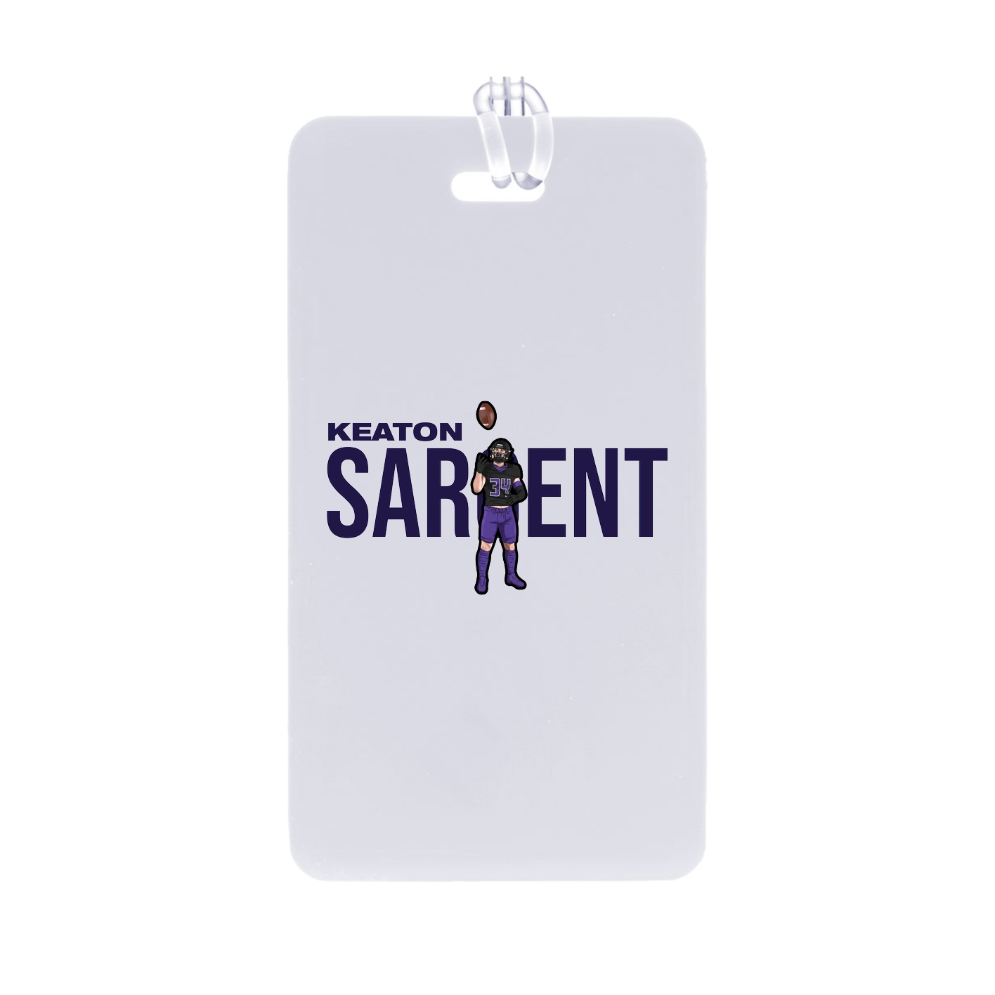 Bag Tag — Player Name in Classic