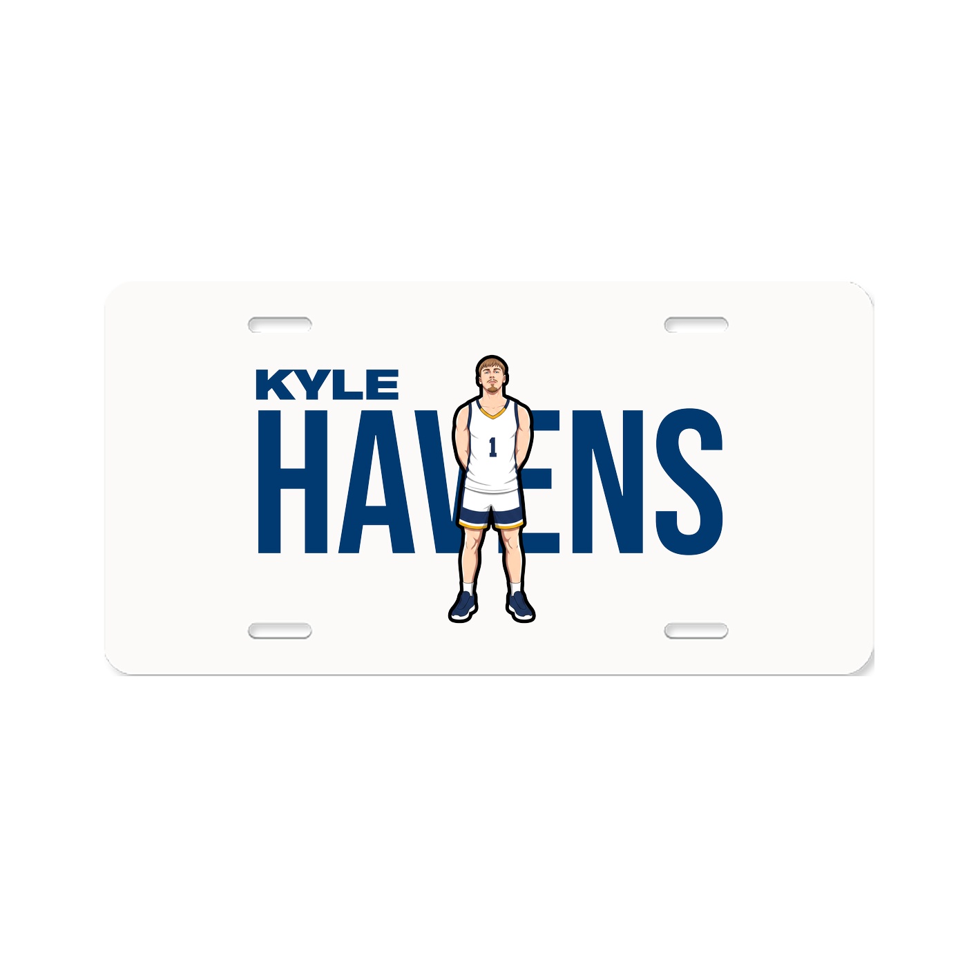 License Plate — Player Name in Classic