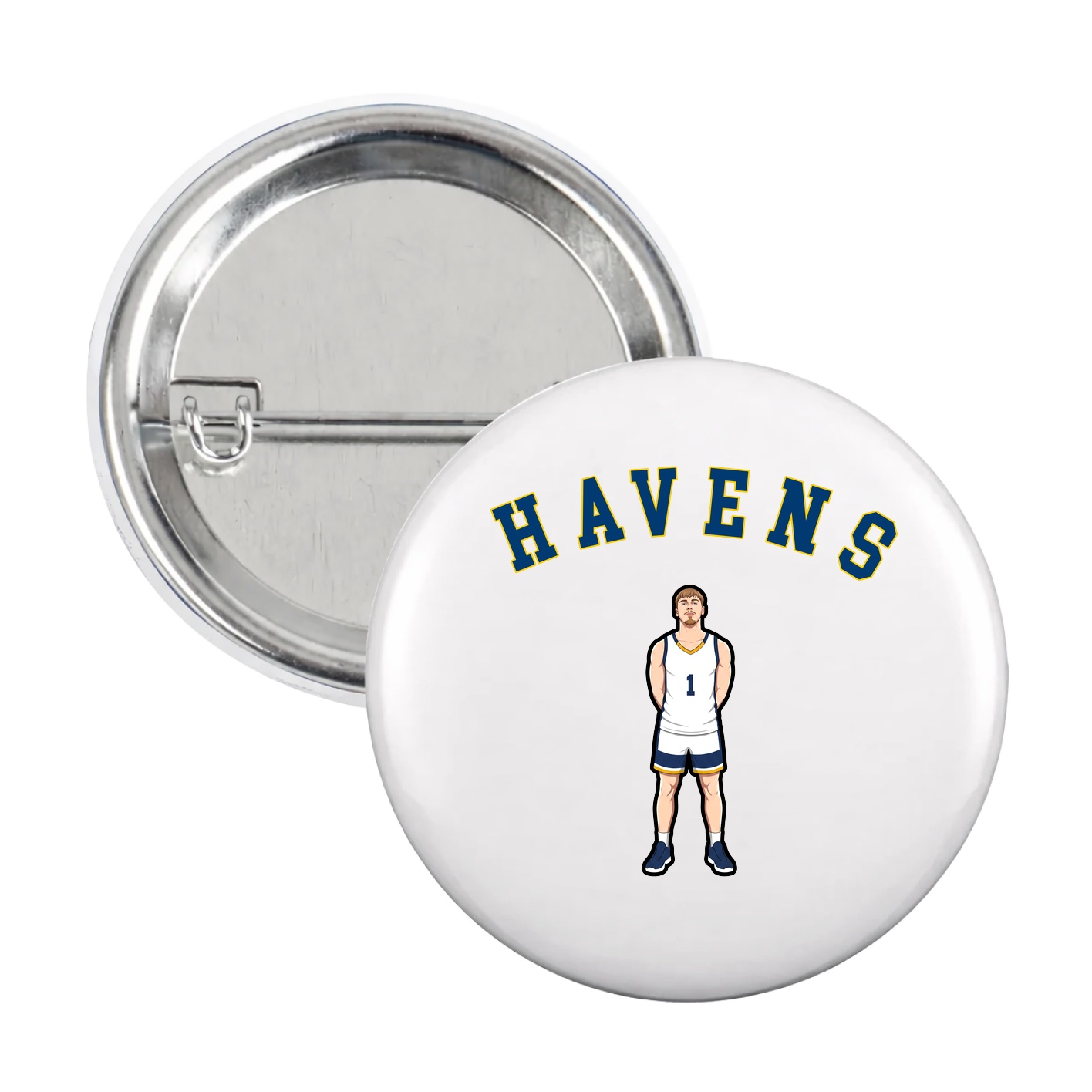 Game Day Button — Shirsey Arch in White