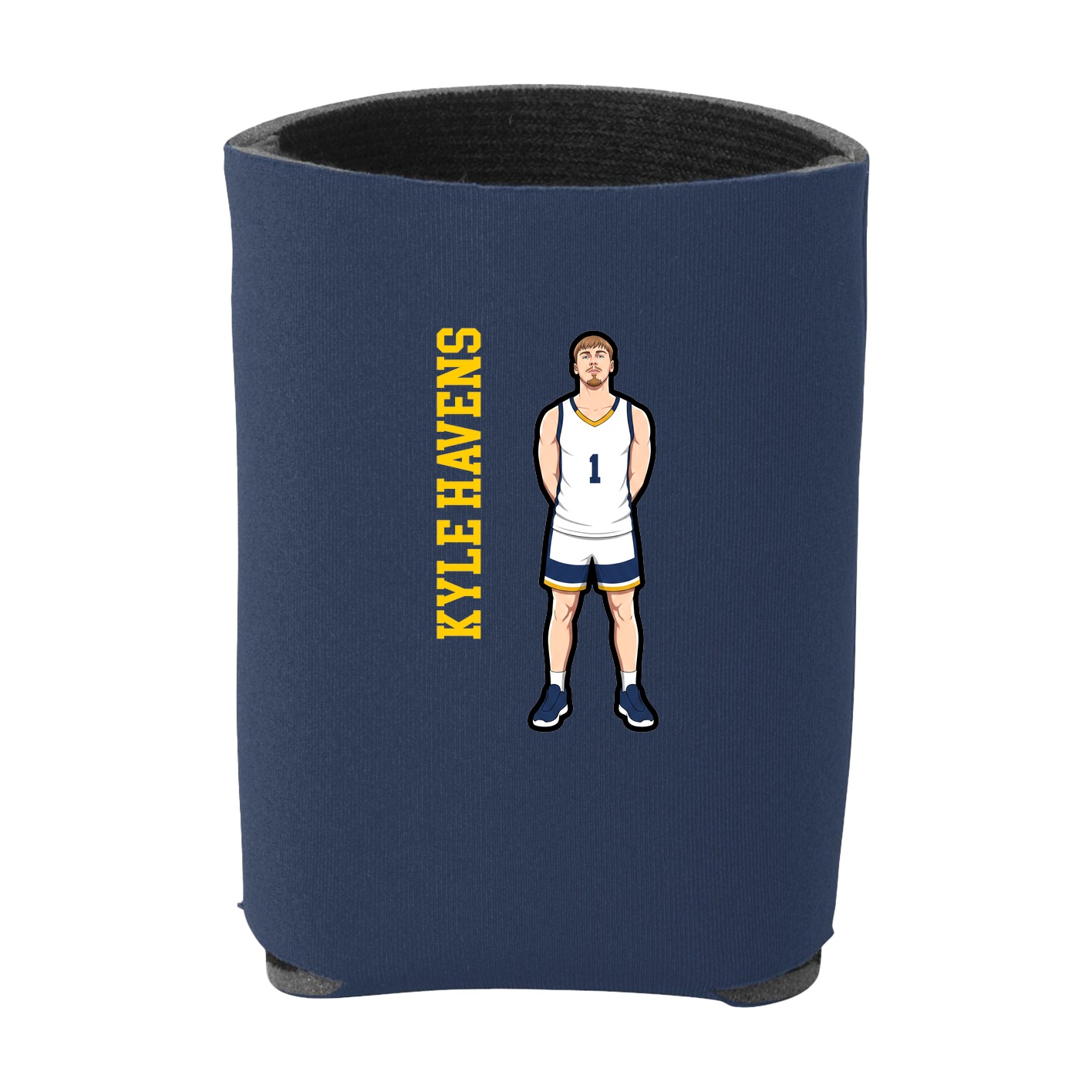 Can Holder — Name Vertical in Navy