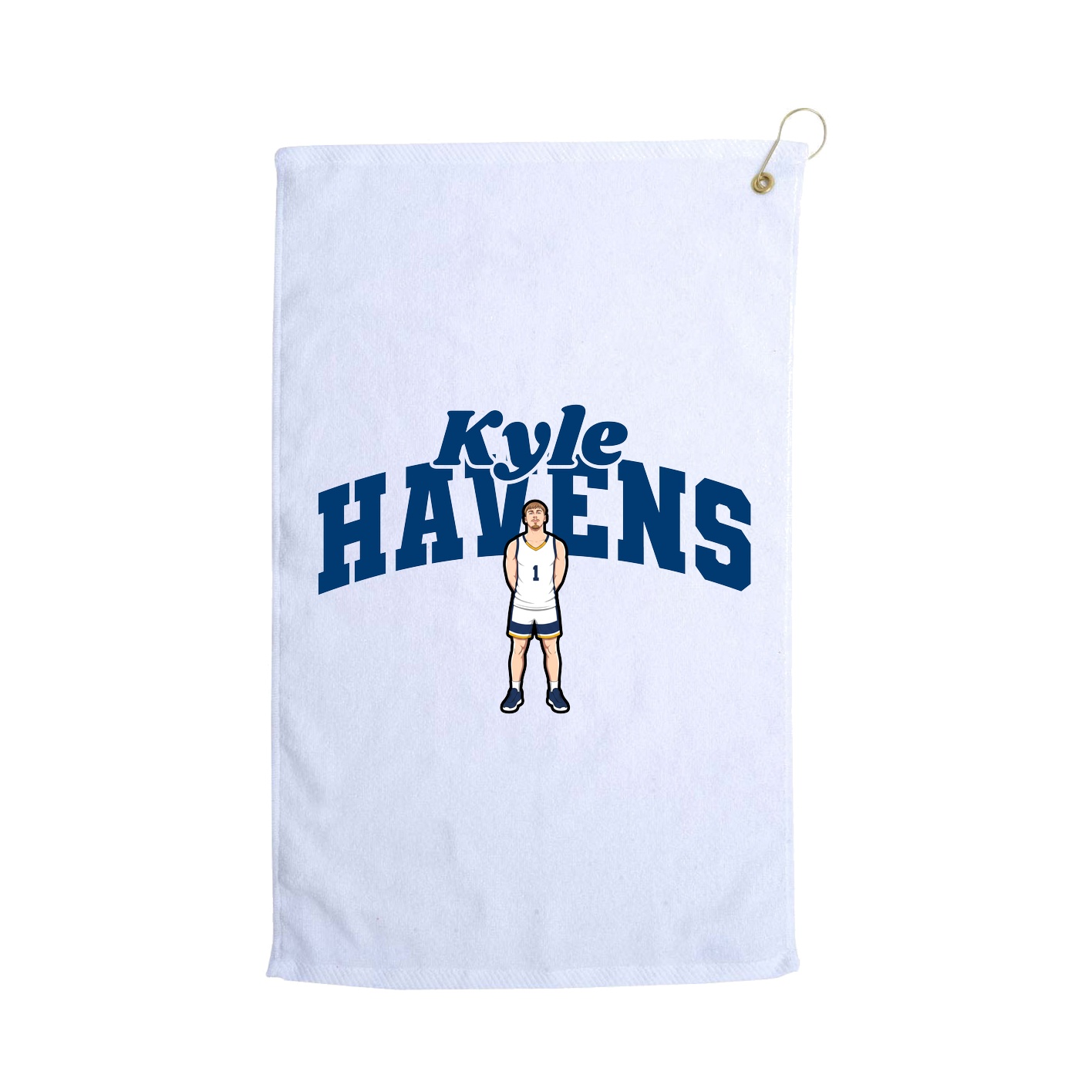 Golf Towel — Signature Arch in White