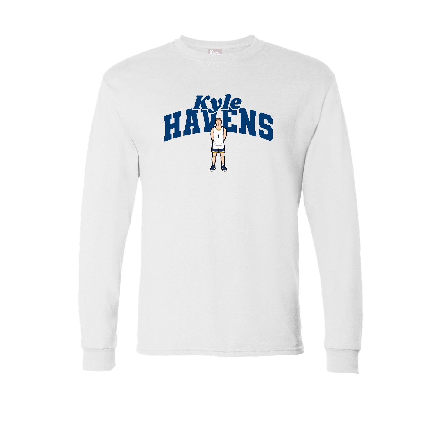 Long Sleeve Tee — Signature Arch in White