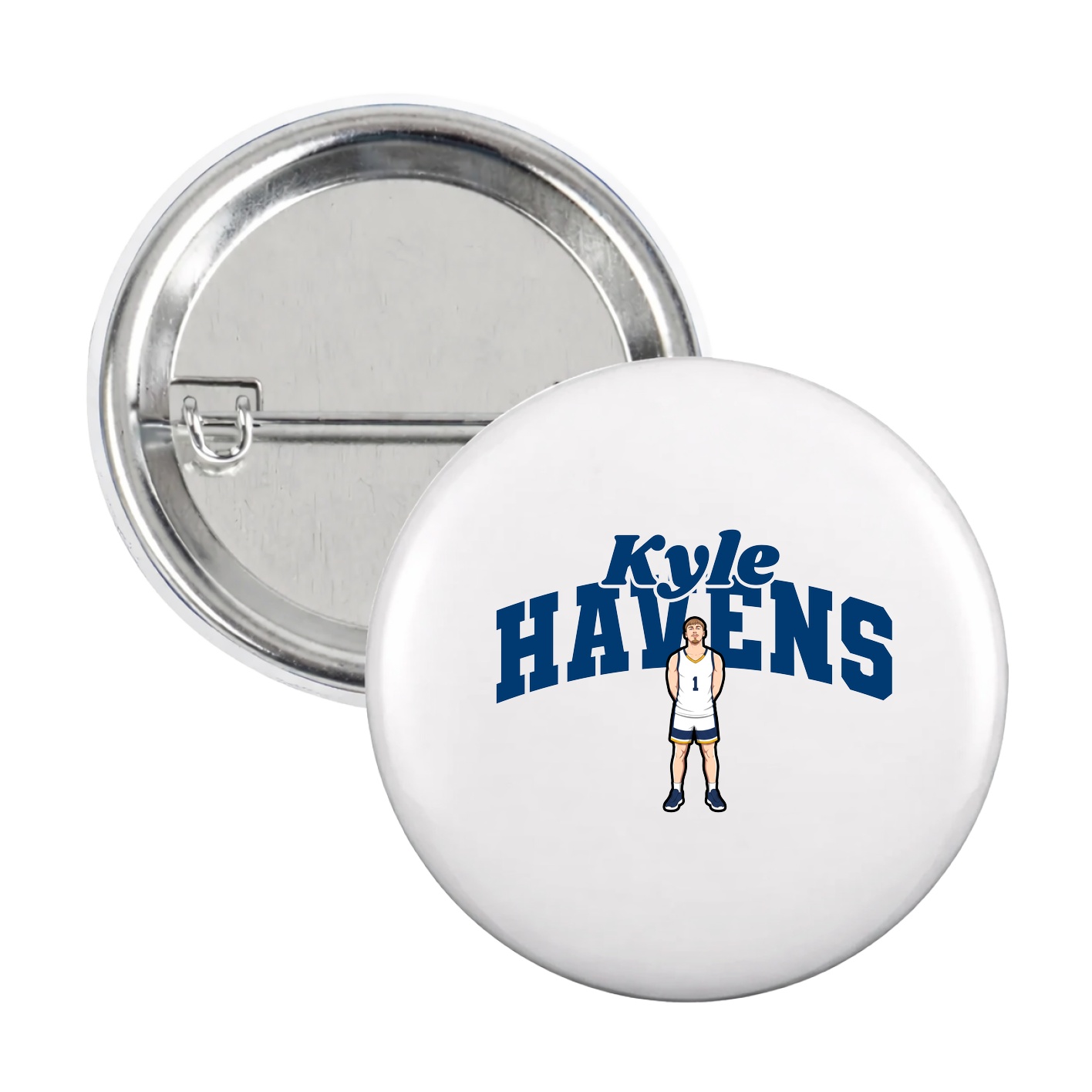 Game Day Button — Signature Arch in White