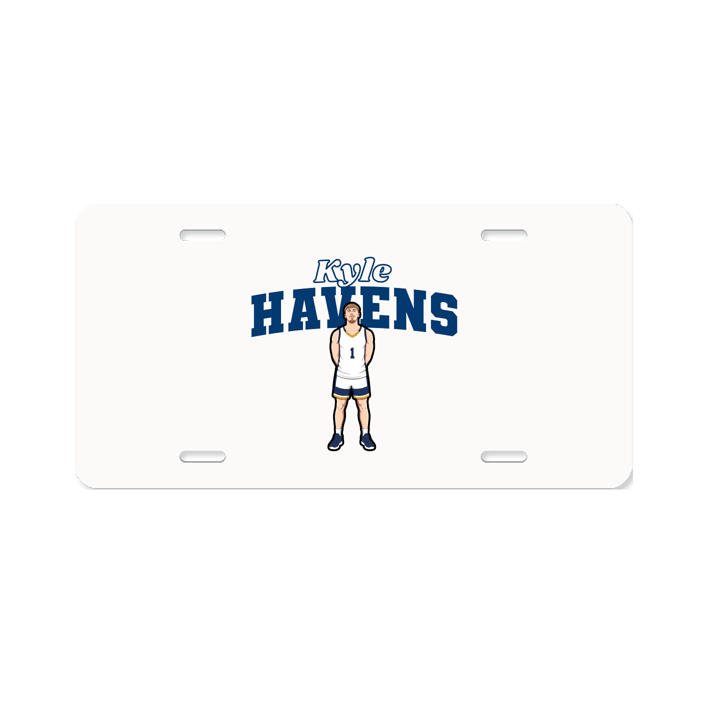 License Plate — Name Arch in Classic