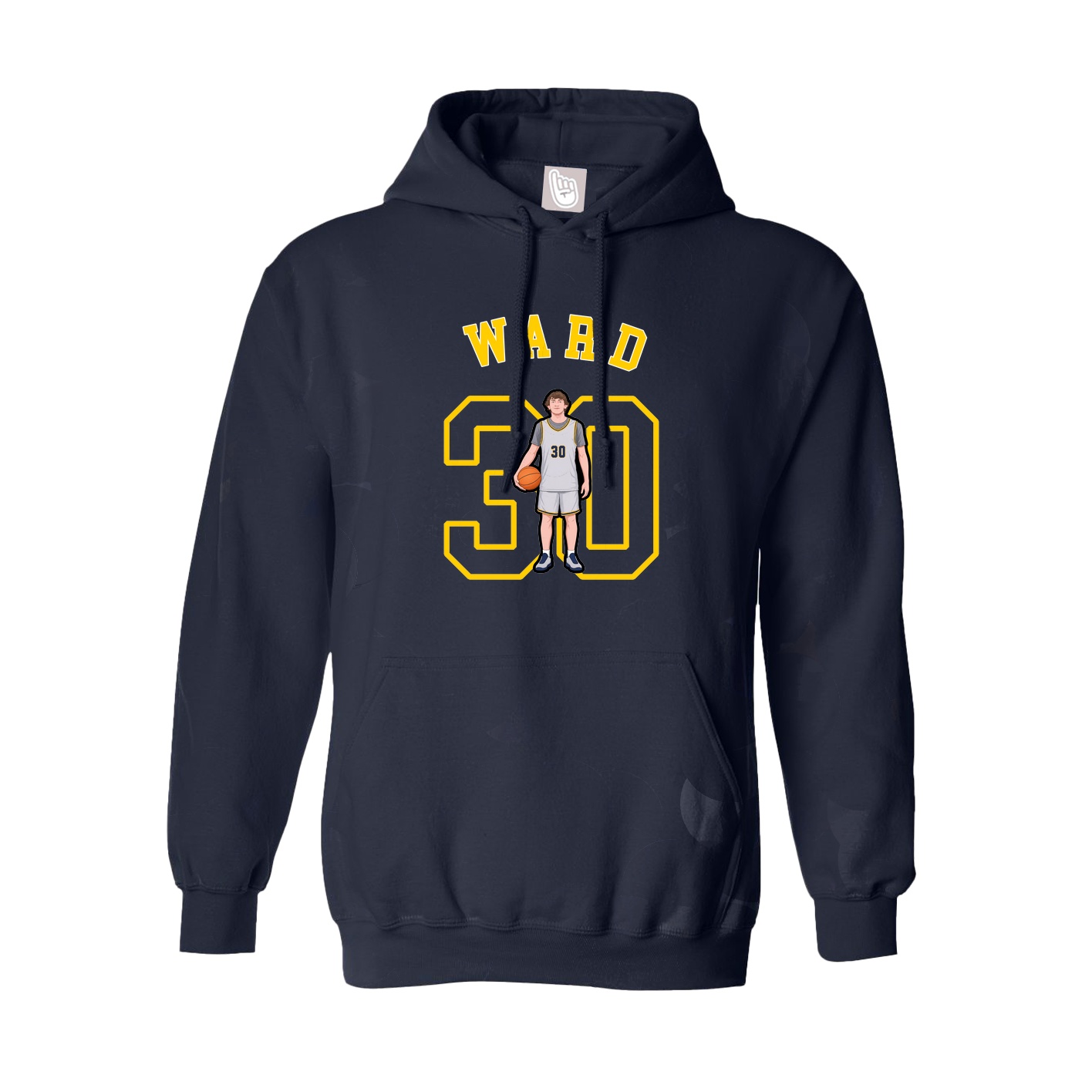 Youth Hoodie — Shirsey Arch in Navy