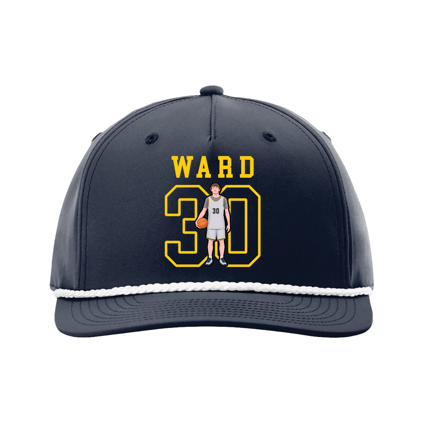 Five-Panel Classic Rope Cap — Shirsey in Navy