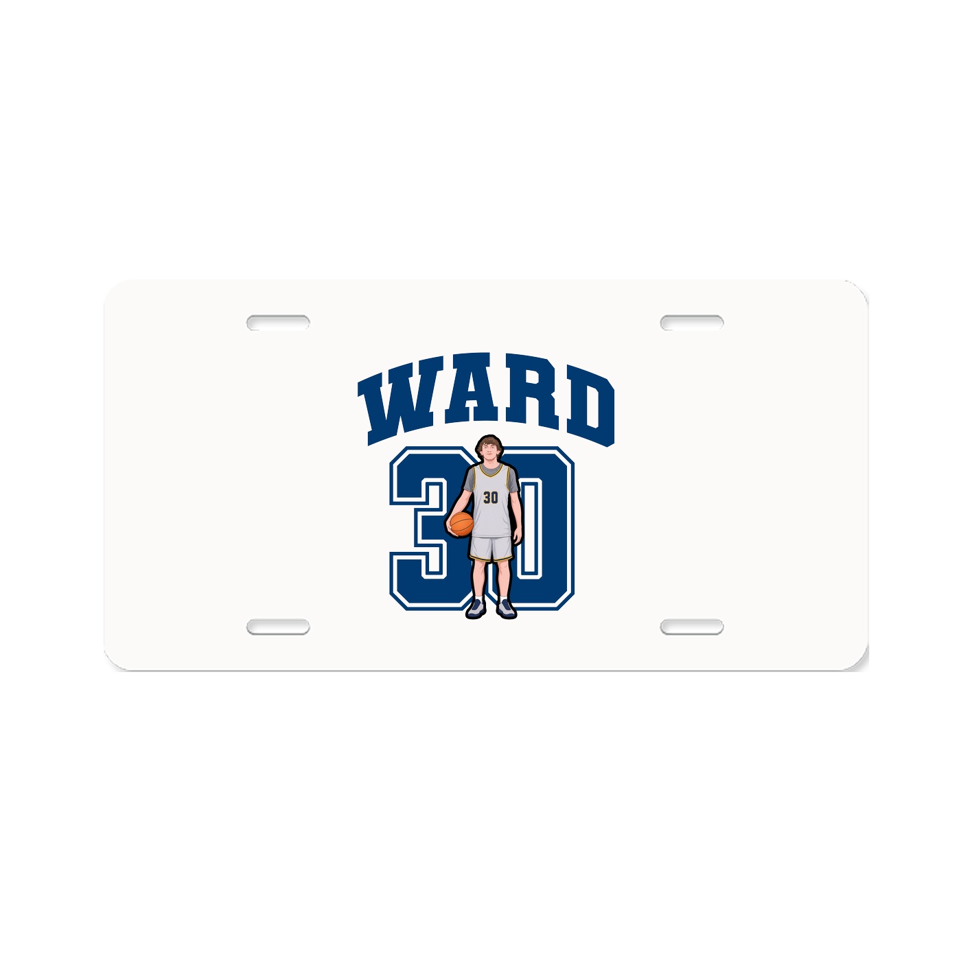 License Plate — Number in Classic