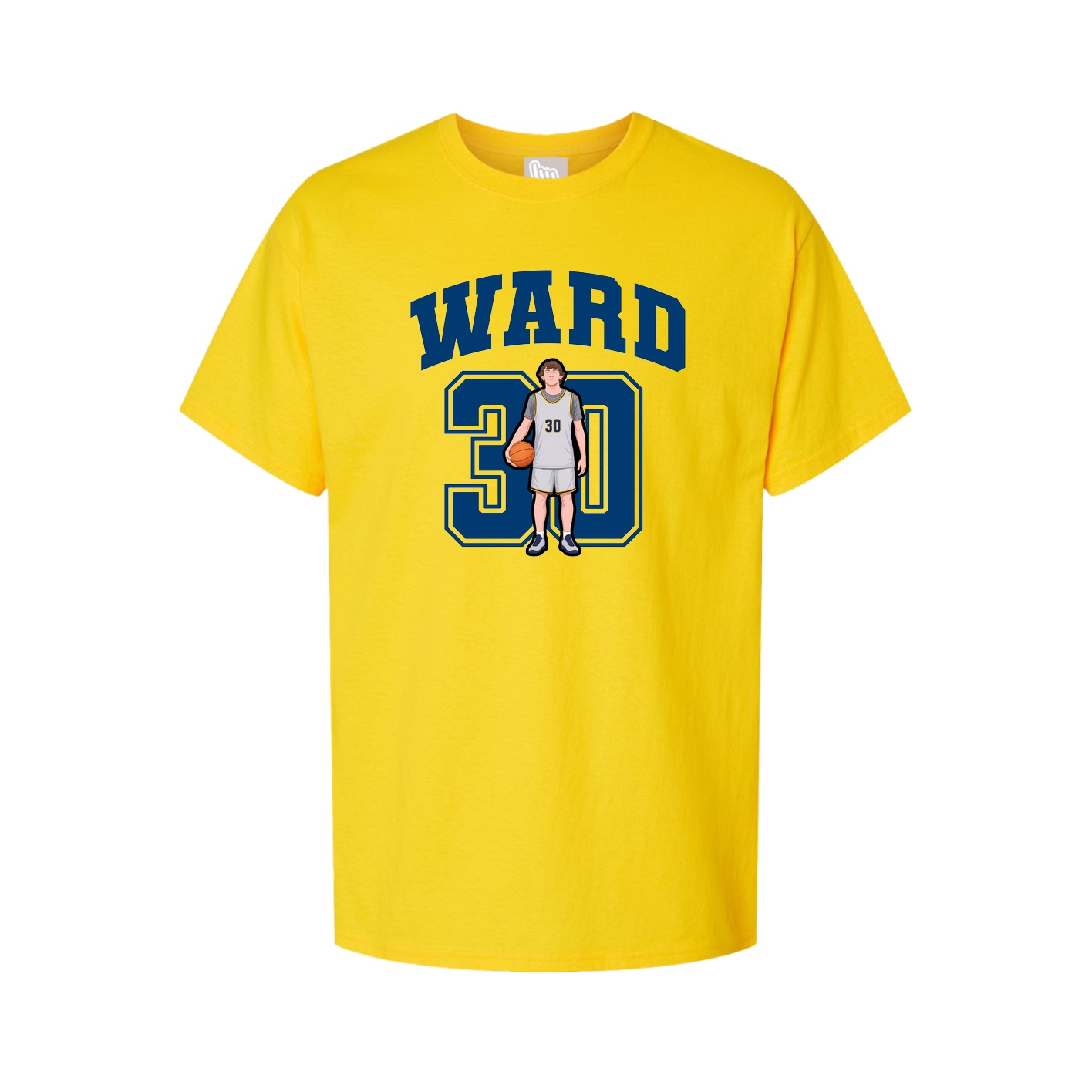 Youth Tee — Number in Gold