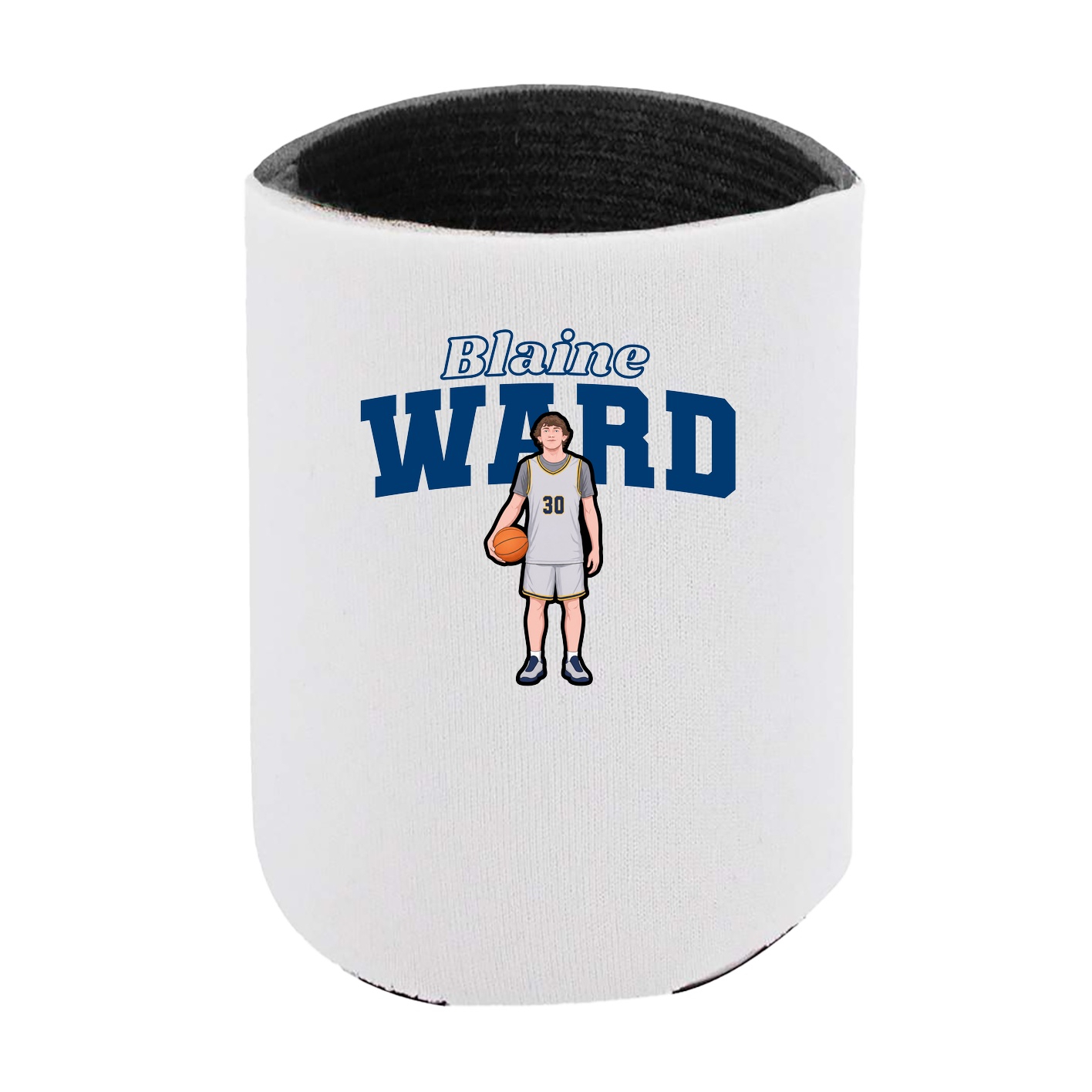 Can Holder — Name Arch in White