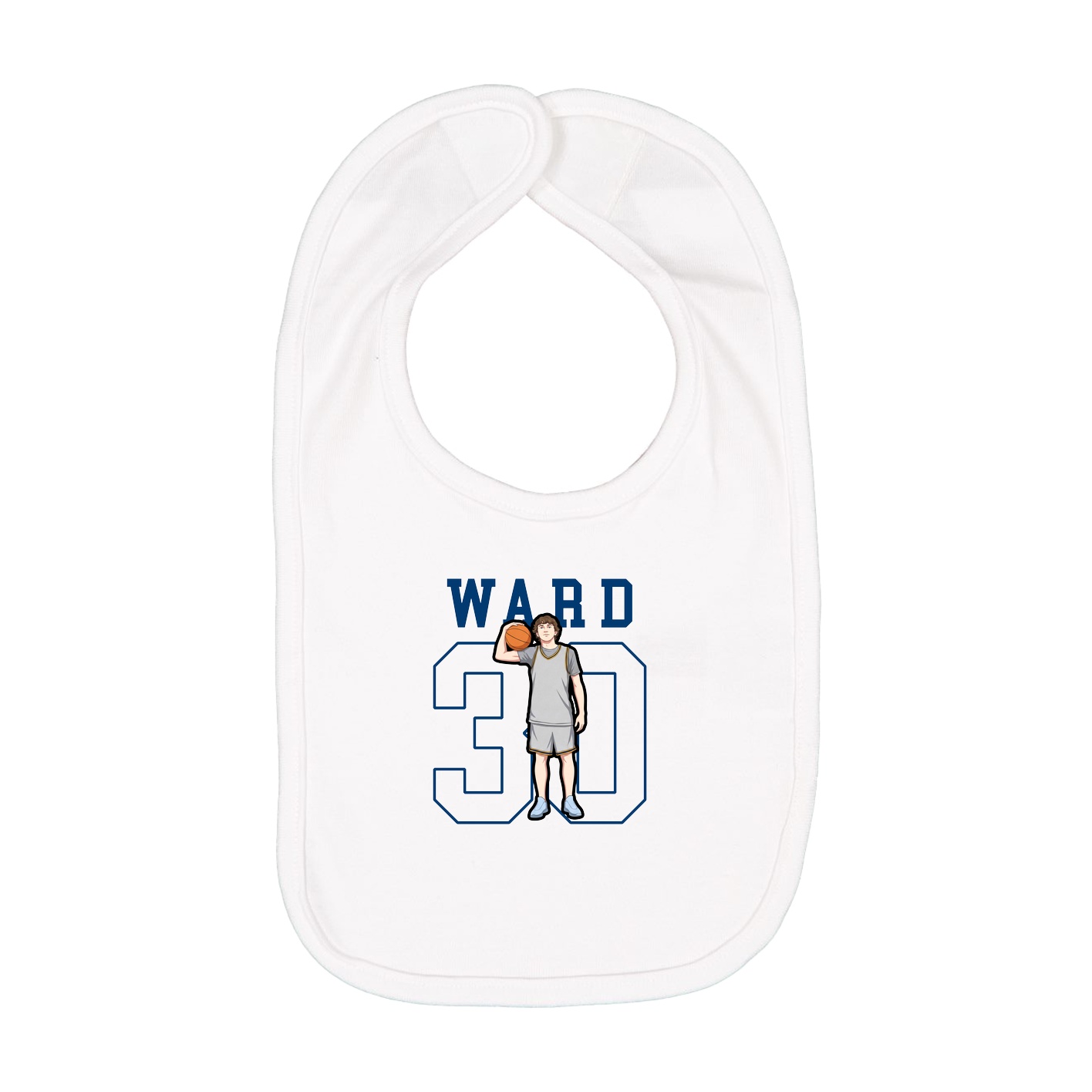 Infant Bib — Shirsey in White