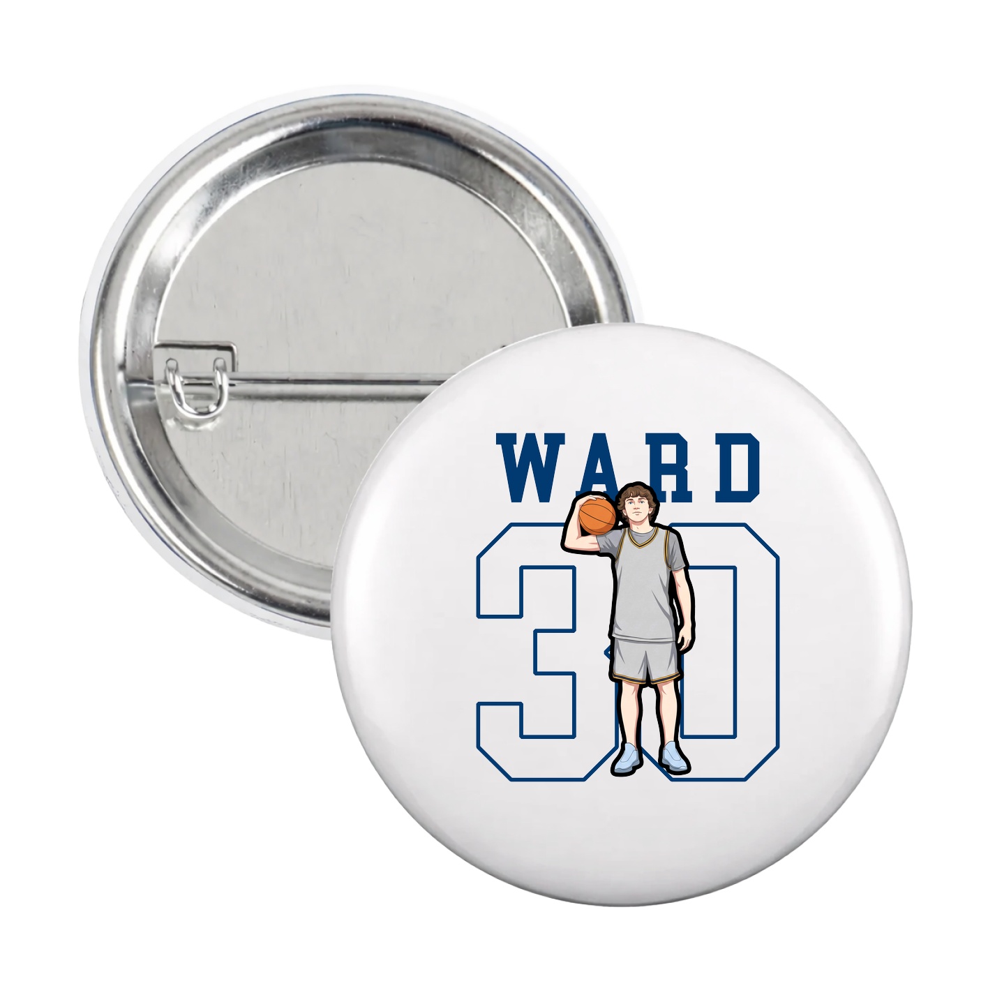 Game Day Button — Shirsey in White