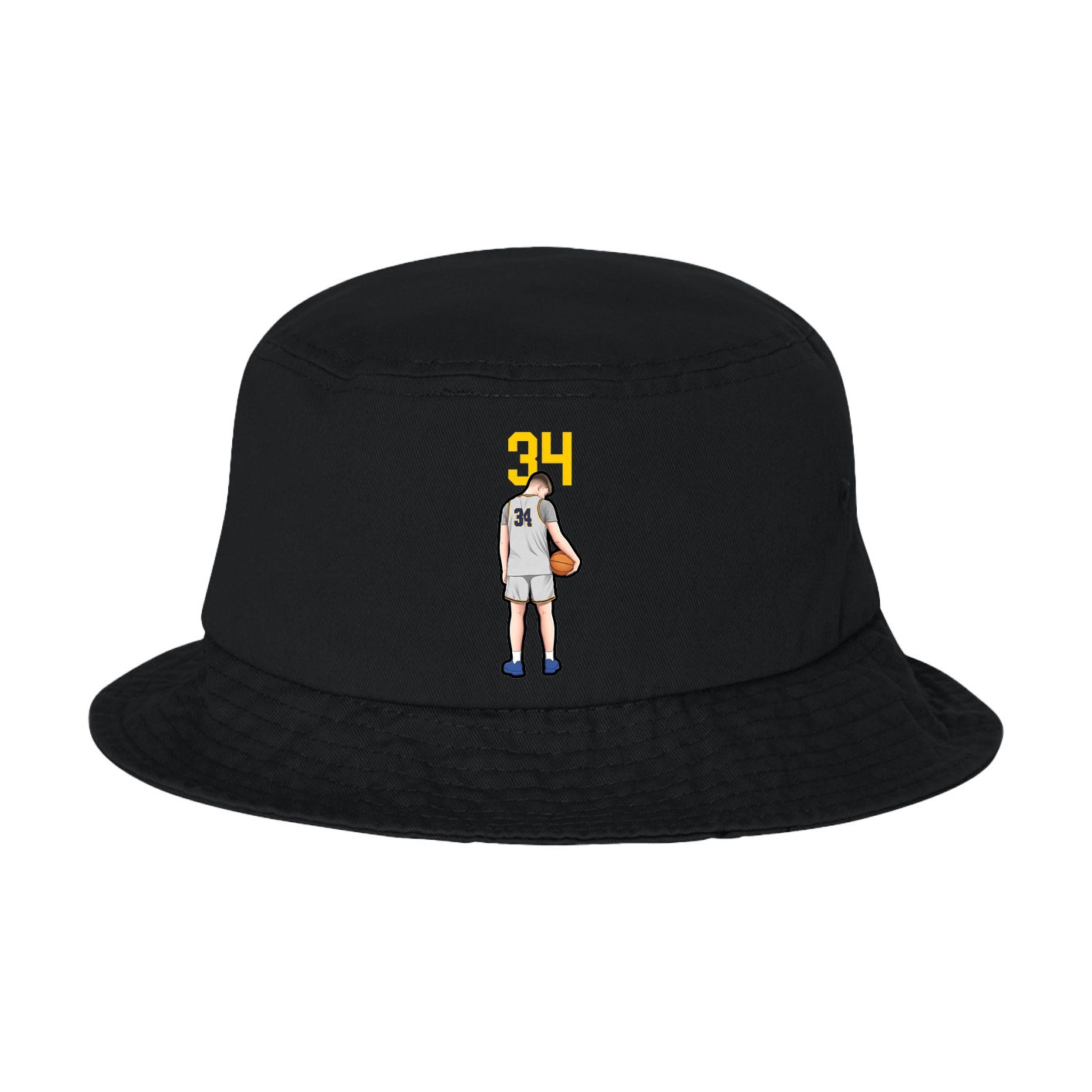 Bucket Cap — Number Top in Black