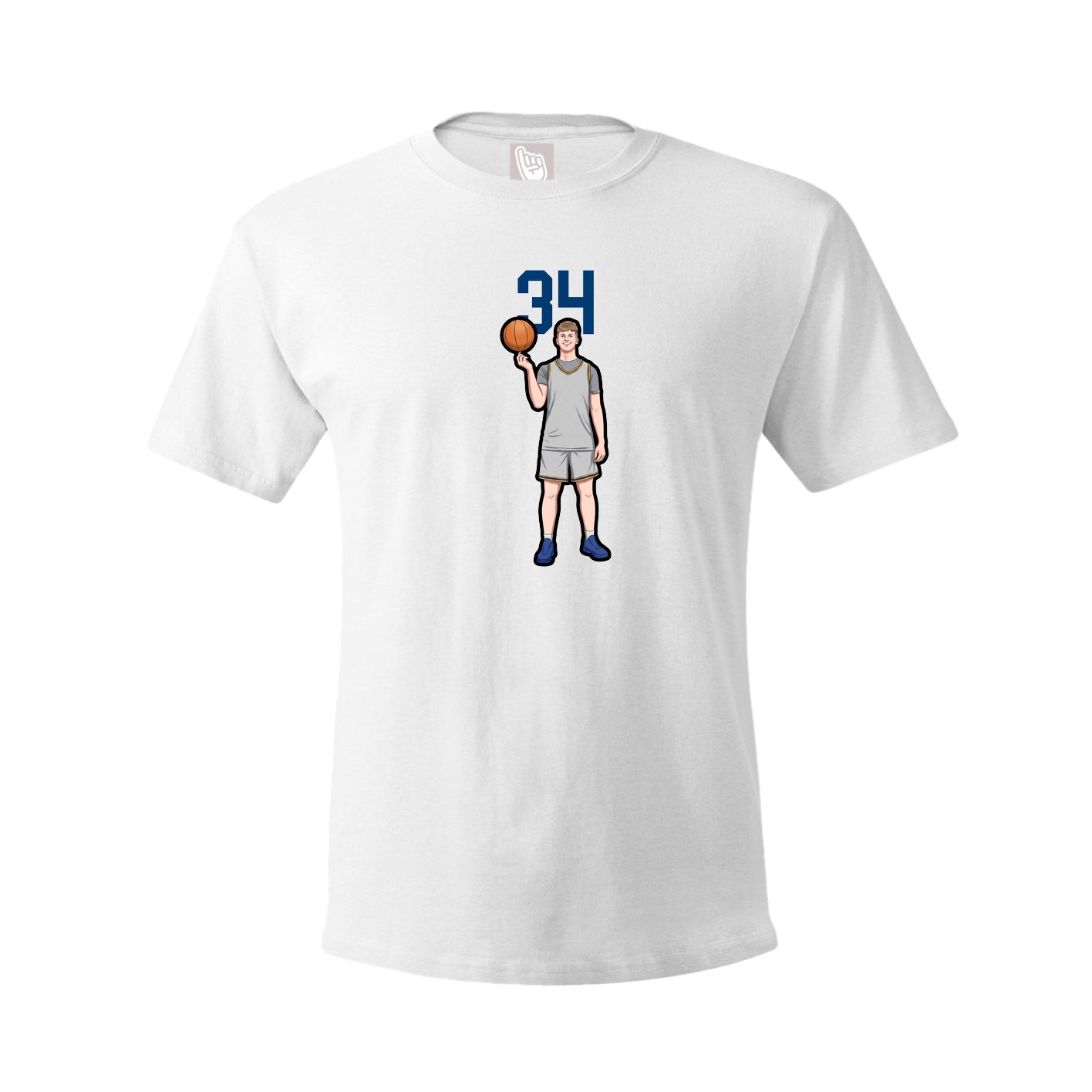 Tee — Number Top in White