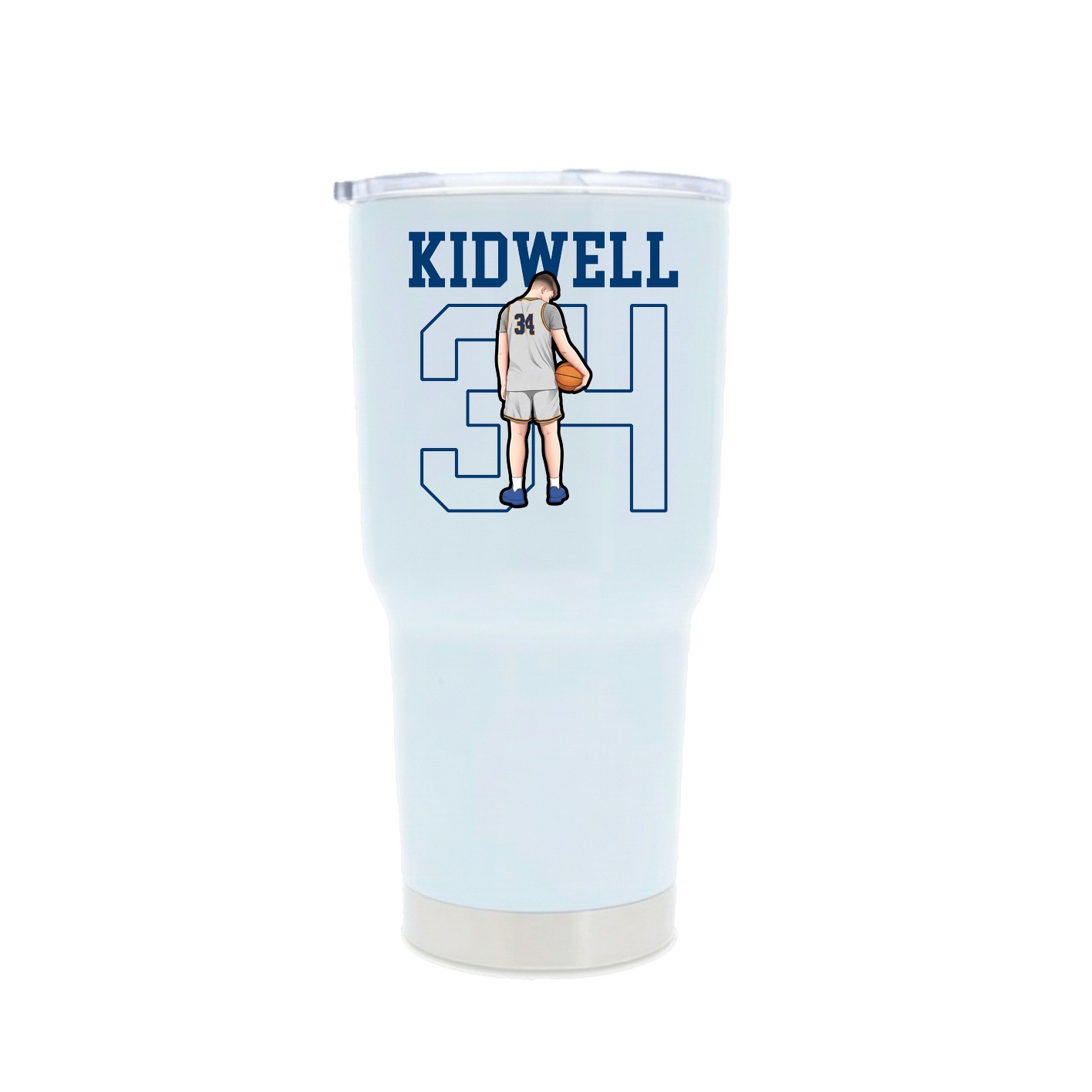 30oz Stainless Steel Tumbler — Shirsey in White