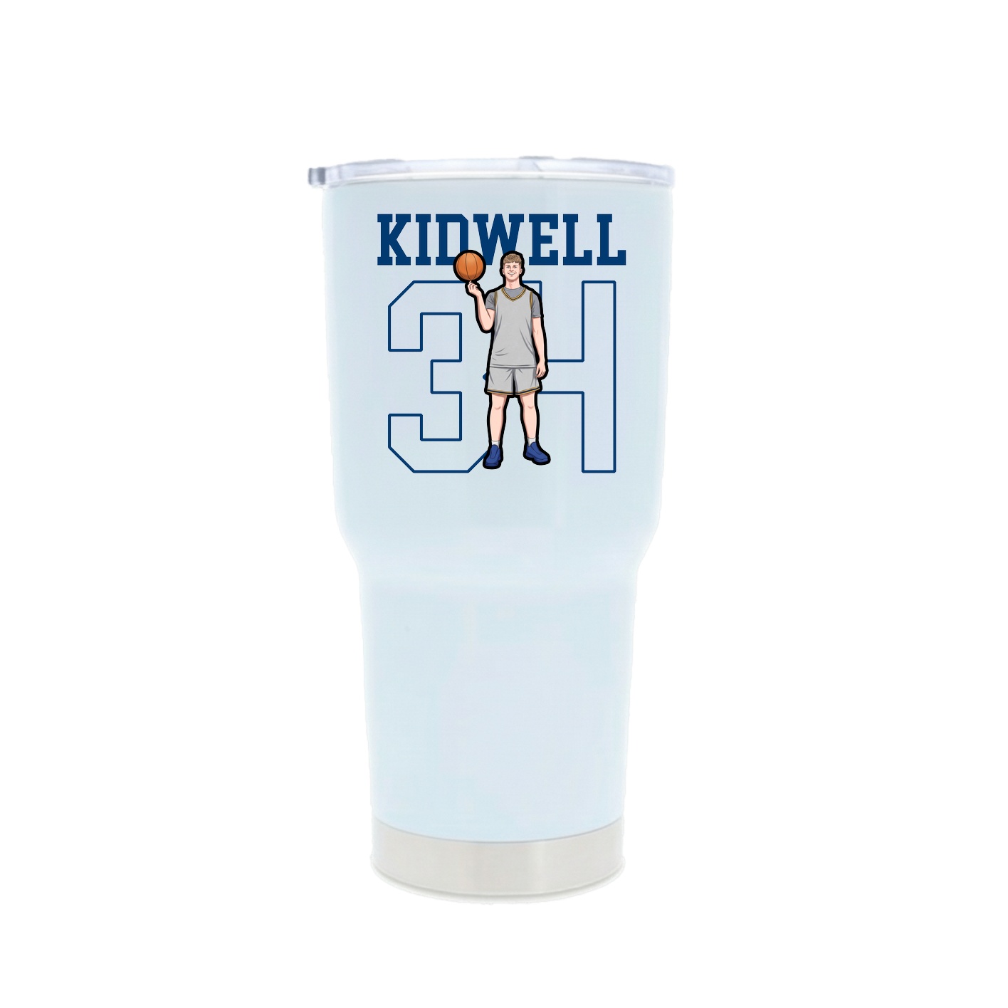 30oz Stainless Steel Tumbler — Shirsey in White