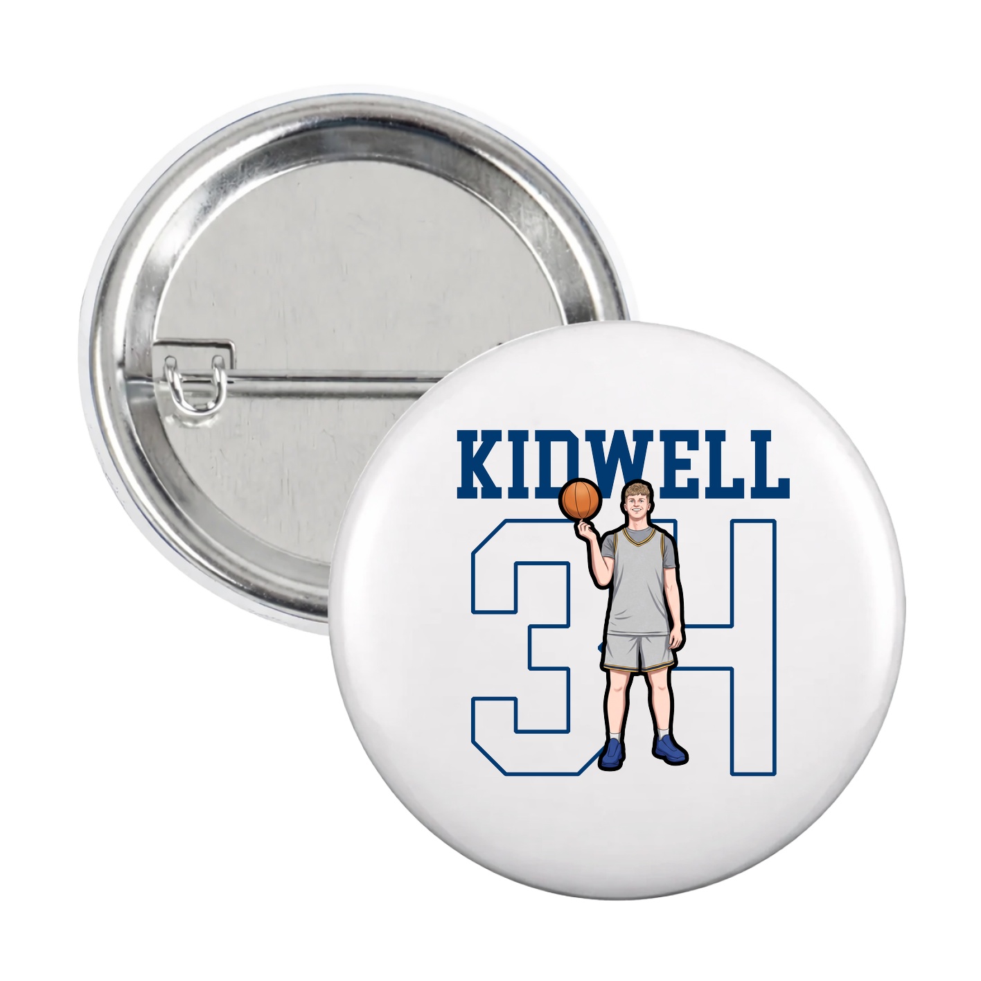 Game Day Button — Shirsey in White
