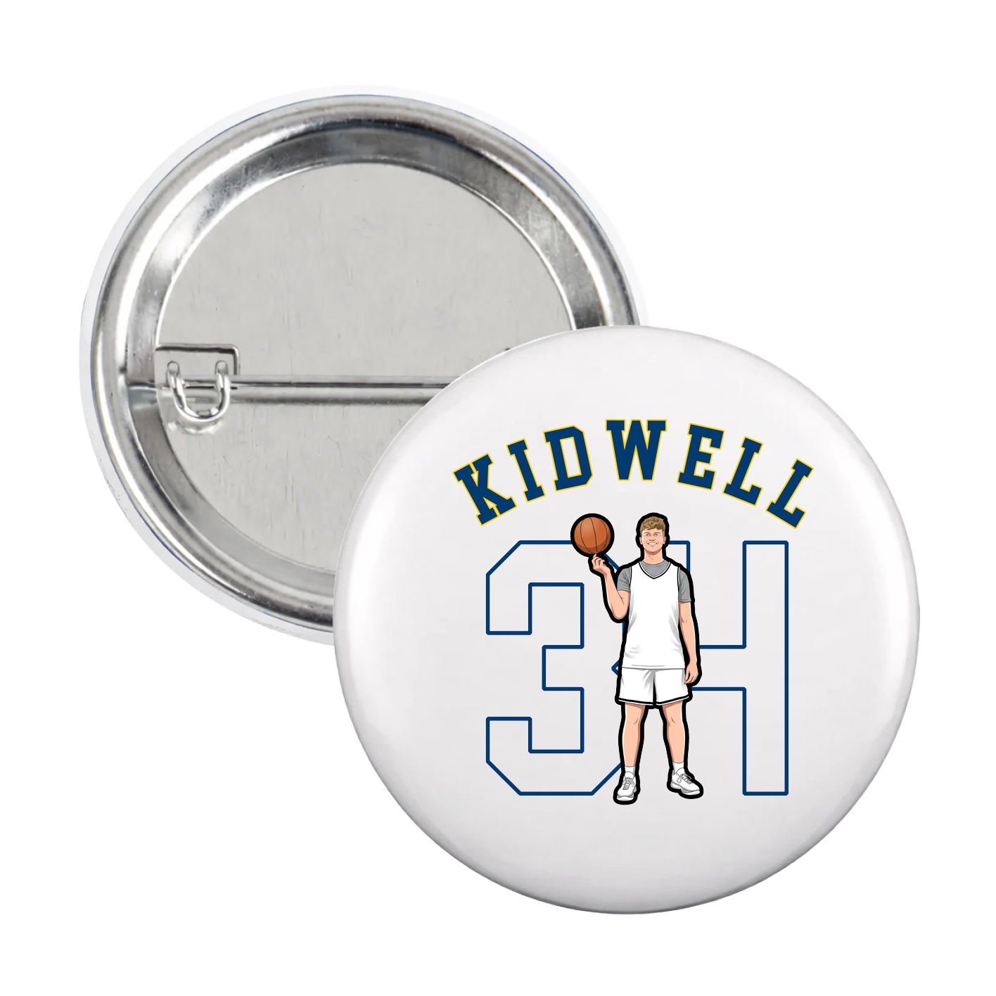 Game Day Button — Shirsey Arch in White