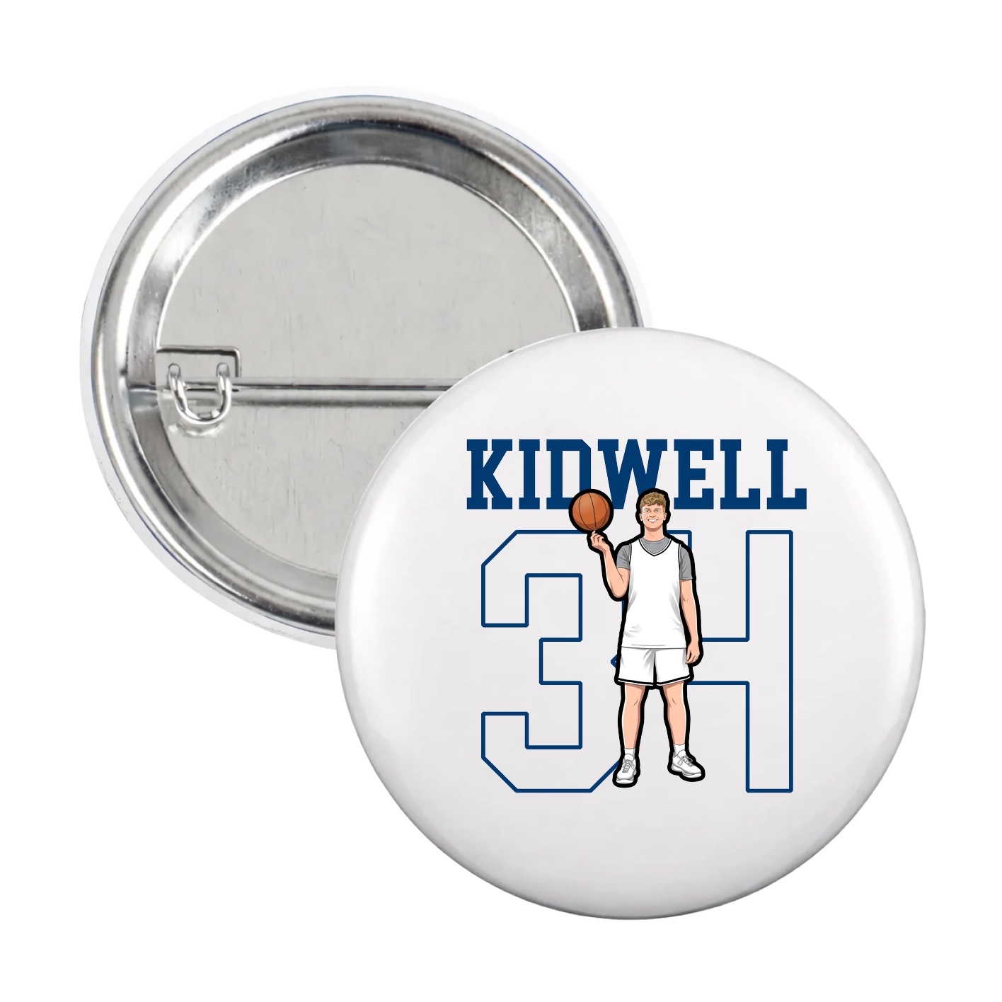 Game Day Button — Shirsey in White