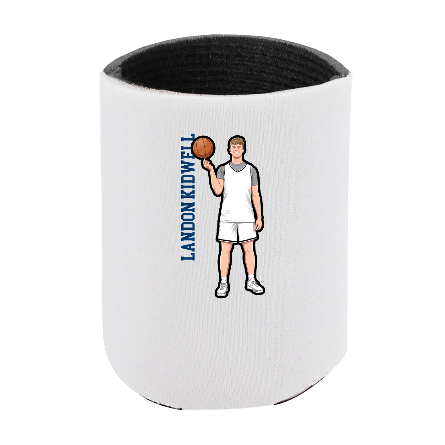 Can Holder — Name Vertical in White