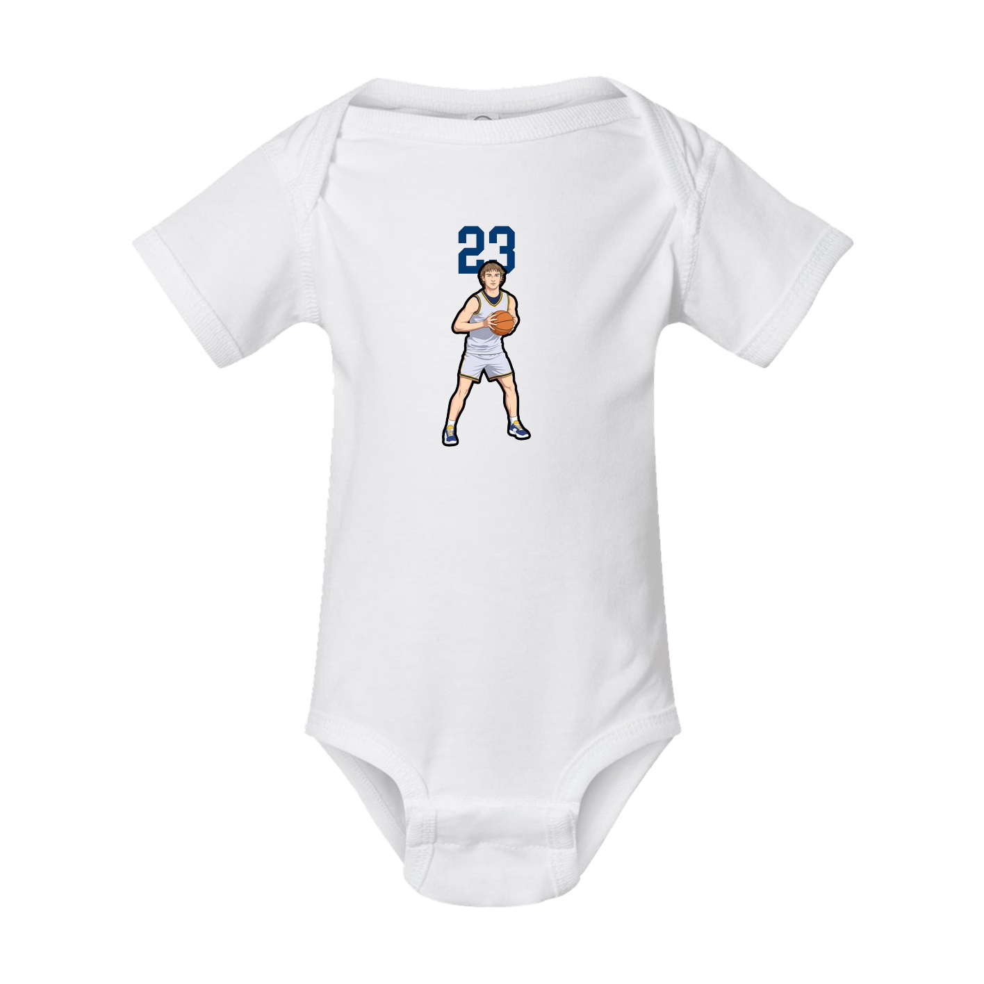 Baby Onesie — Number Top in White
