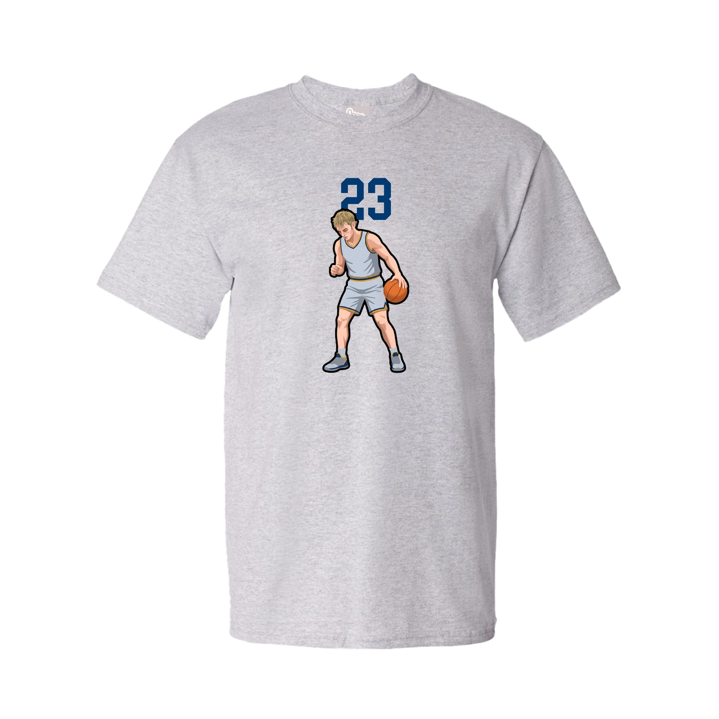 Youth Tee — Number Top in Grey