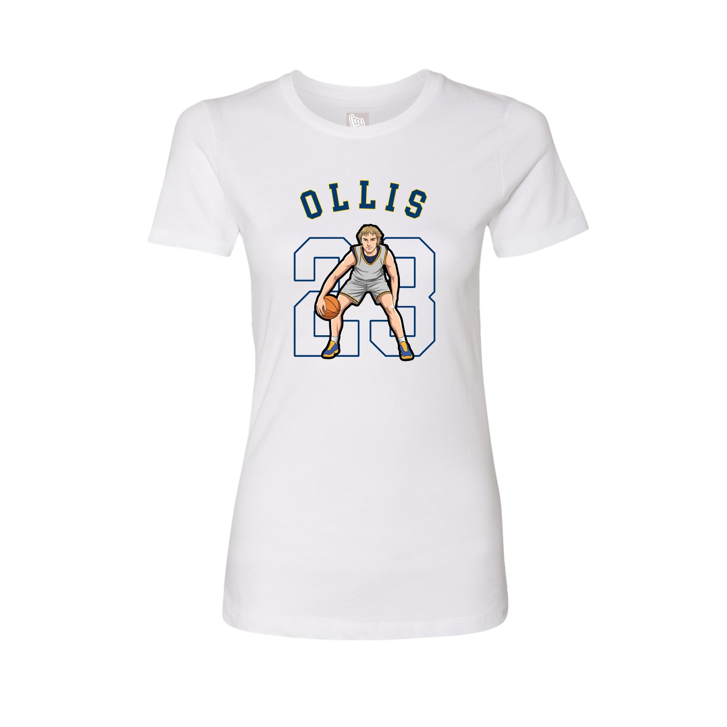 Fitted Women's Tee — Shirsey Arch in White