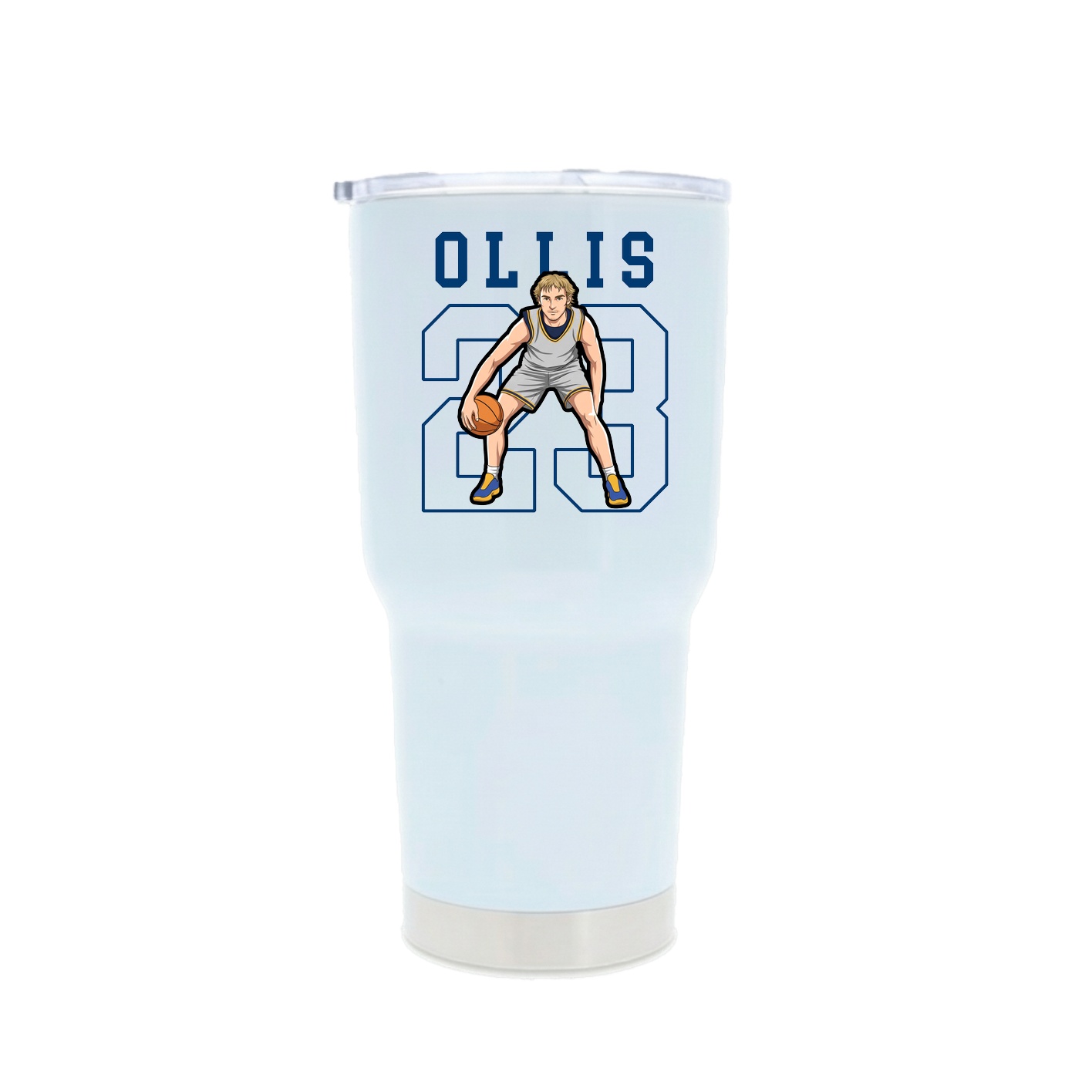 30oz Stainless Steel Tumbler — Shirsey in White