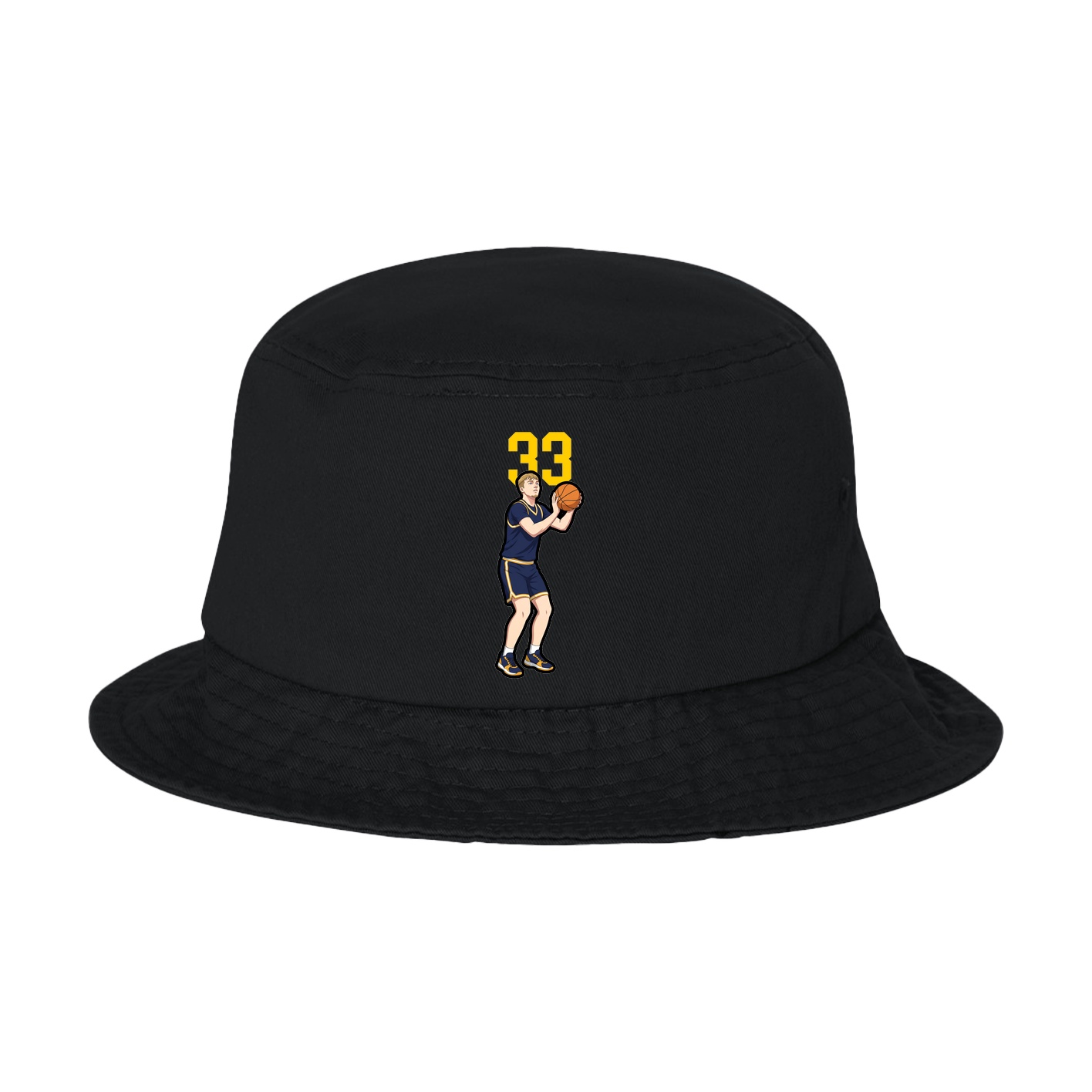 Bucket Cap — Number Top in Black